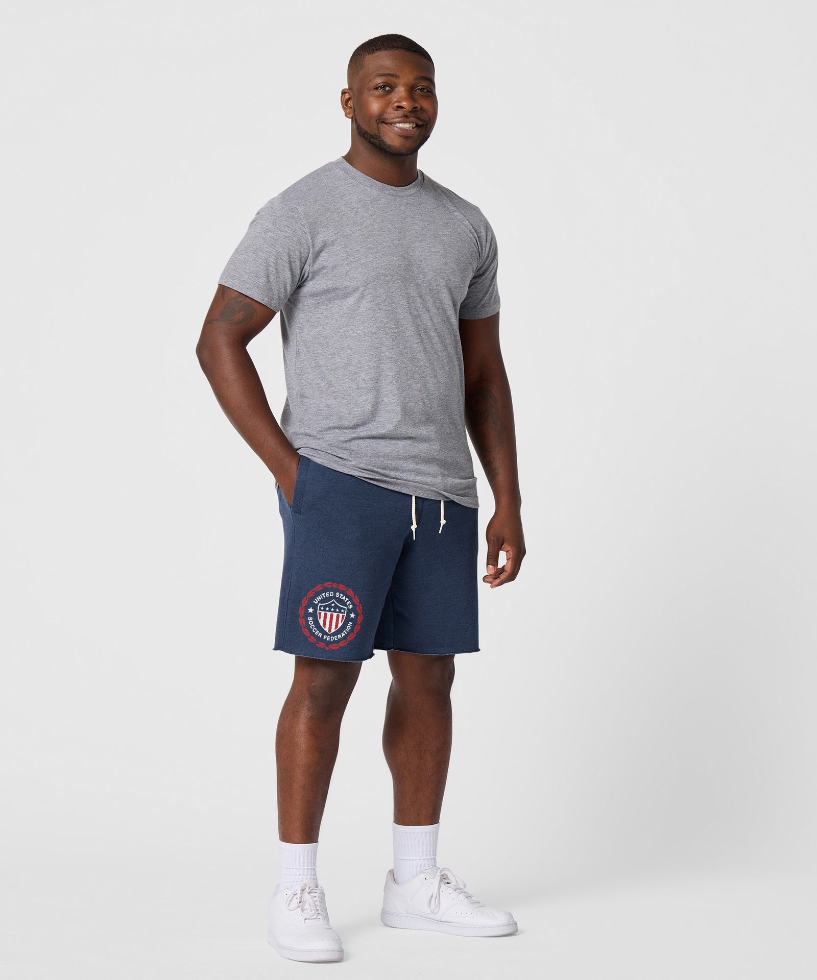 Us Soccer 1986 Crest Sweat Shorts