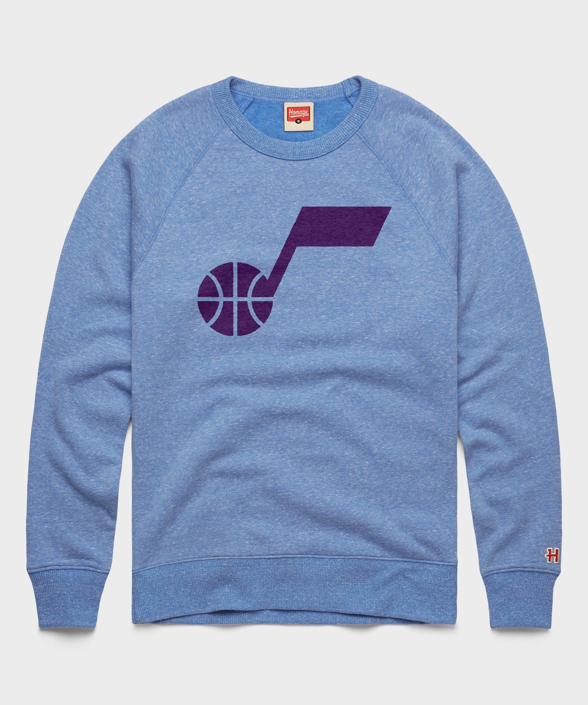 Utah Jazz Logo Crewneck Light Blue