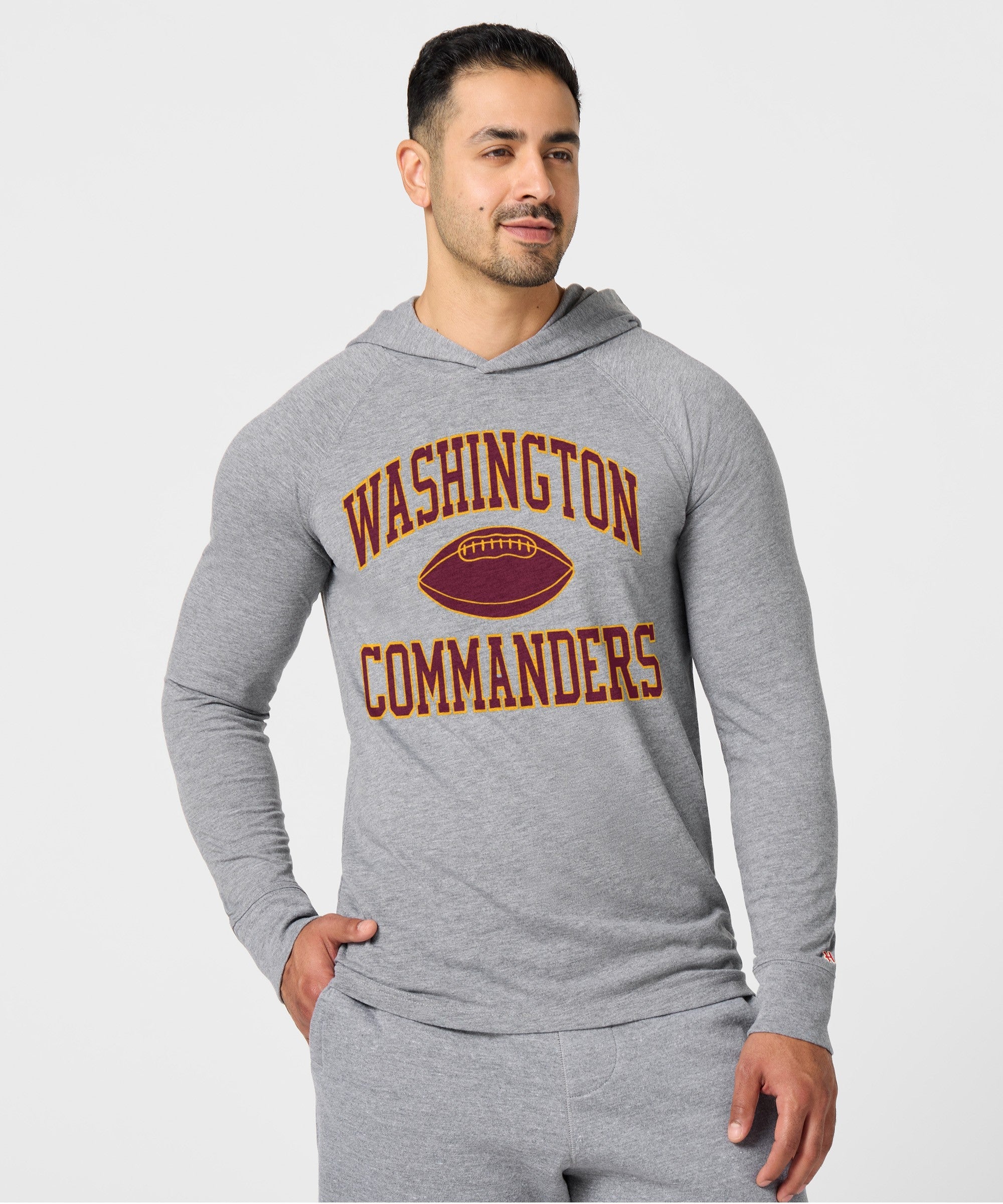 washington commanders gridiron lightweight hoodie