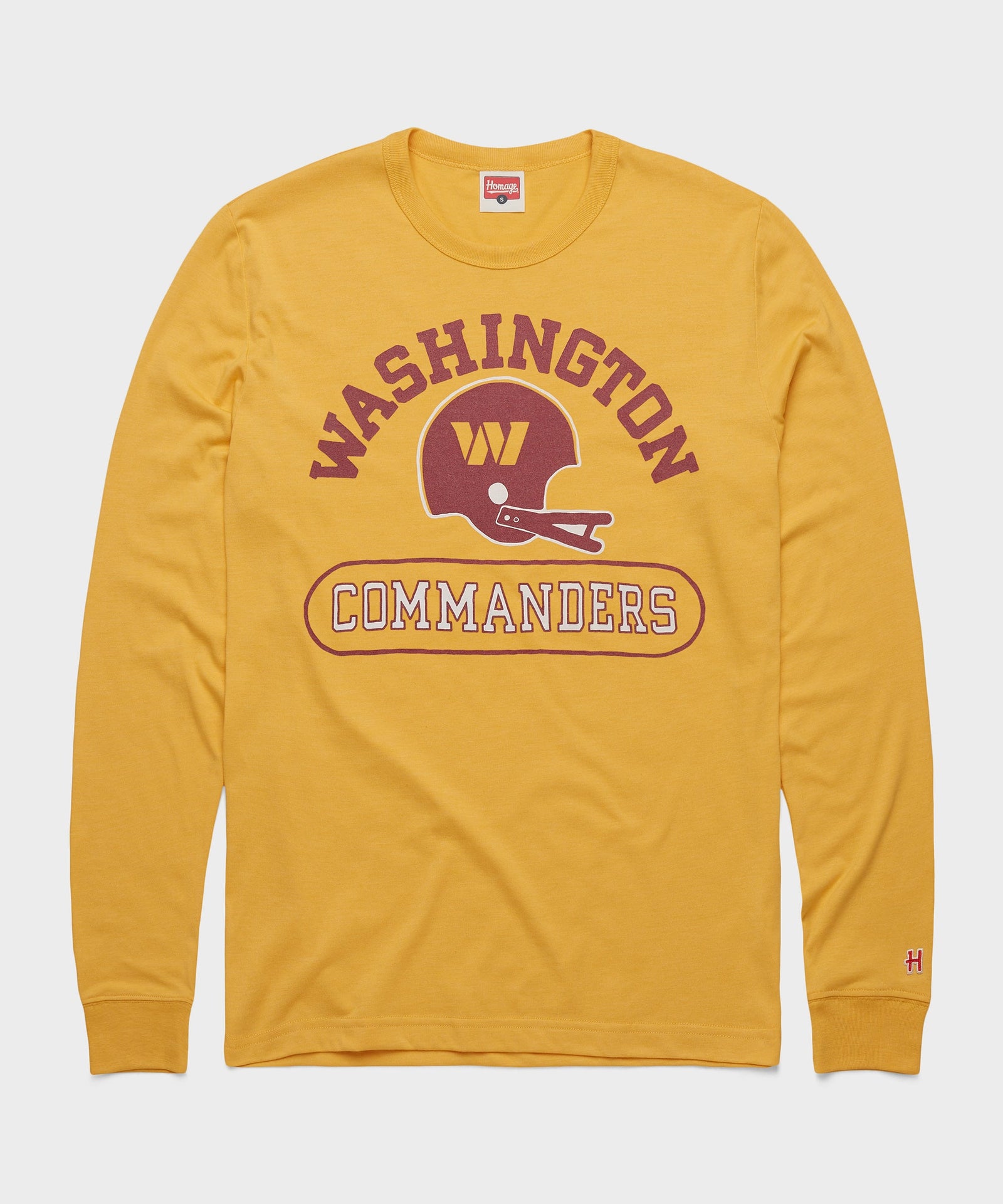 Washington Commanders Throwback Helmet Long Sleeve Tee
