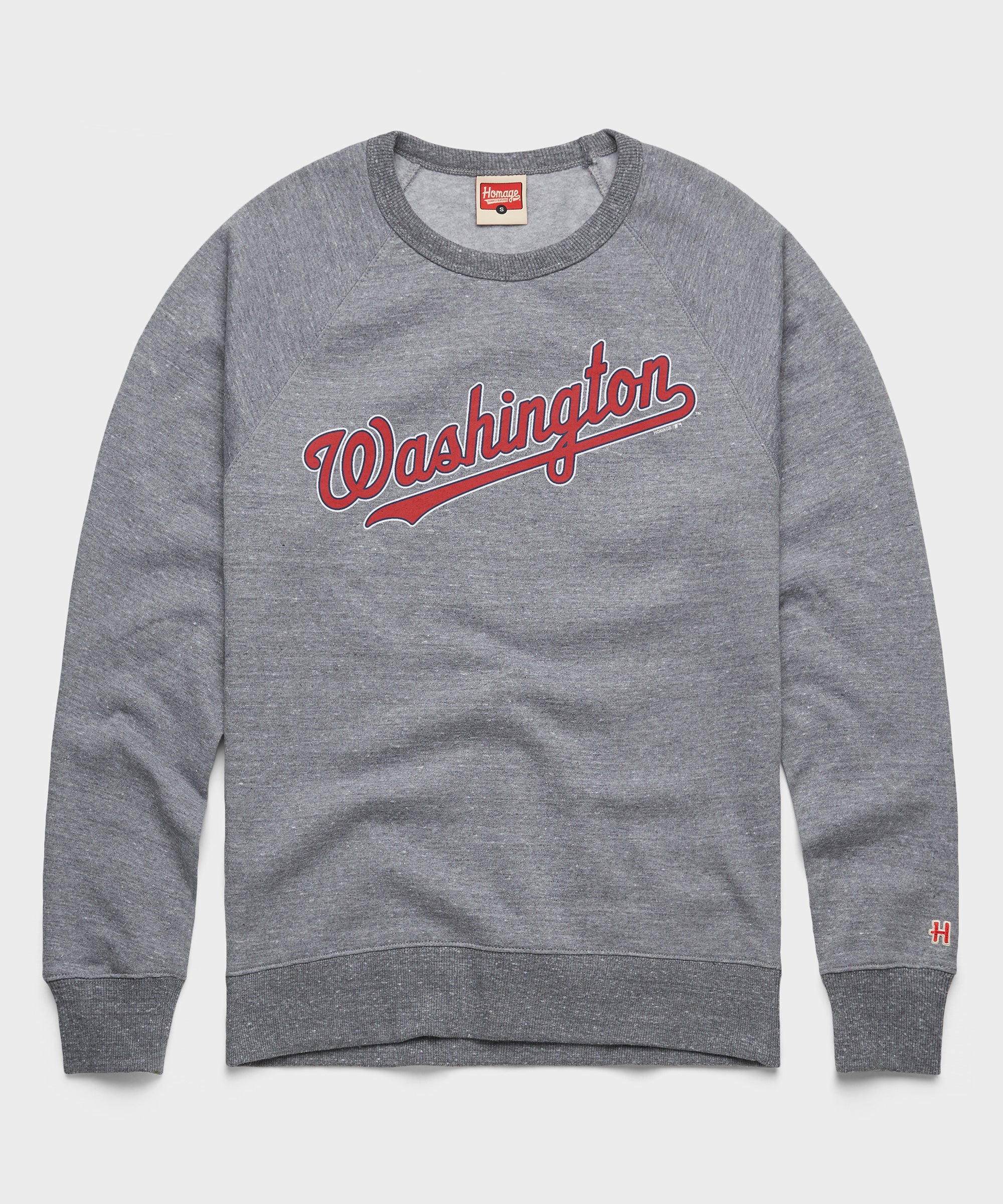 Washington Nationals Jersey Logo '09 Crewneck Grey