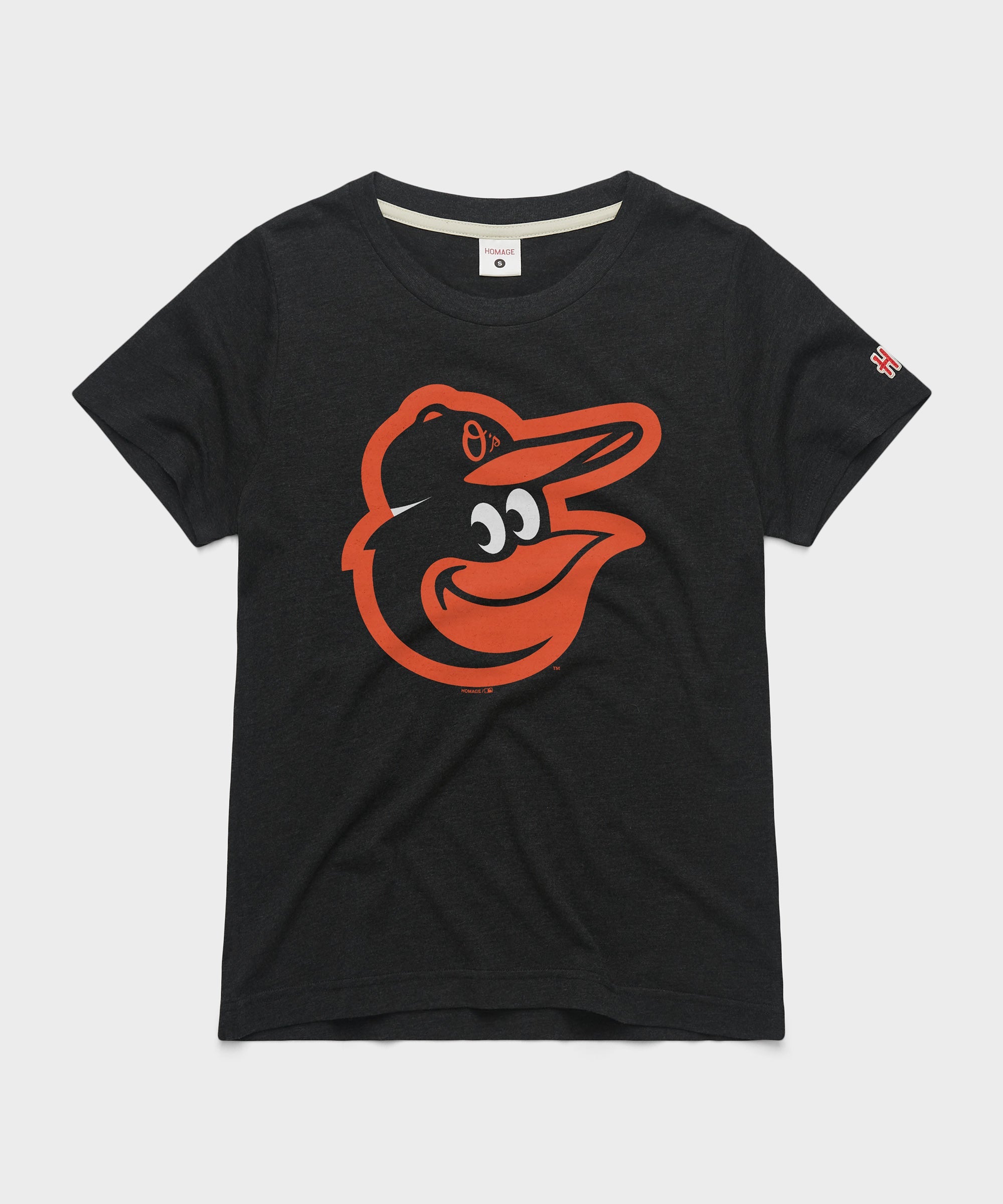 Women's Baltimore Orioles Cap Logo '19 Charcoal