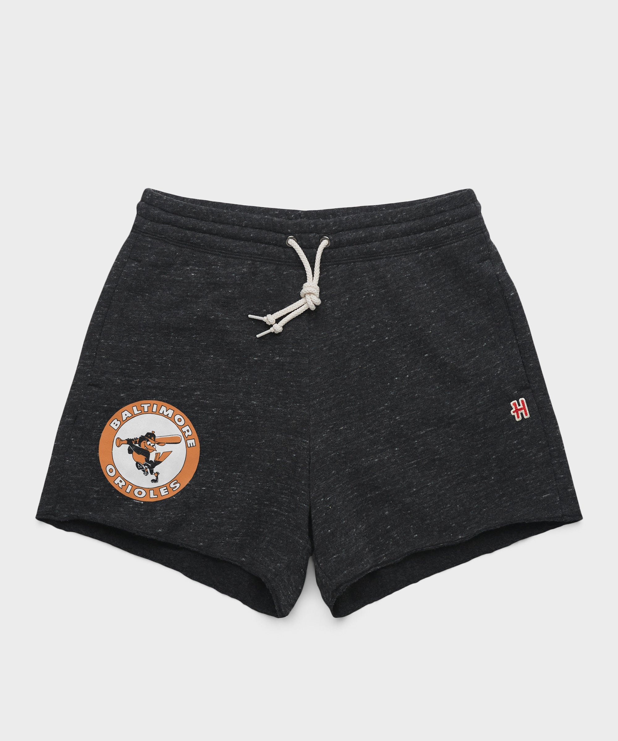 Women's Baltimore Orioles '70 Sweat Shorts Charcoal