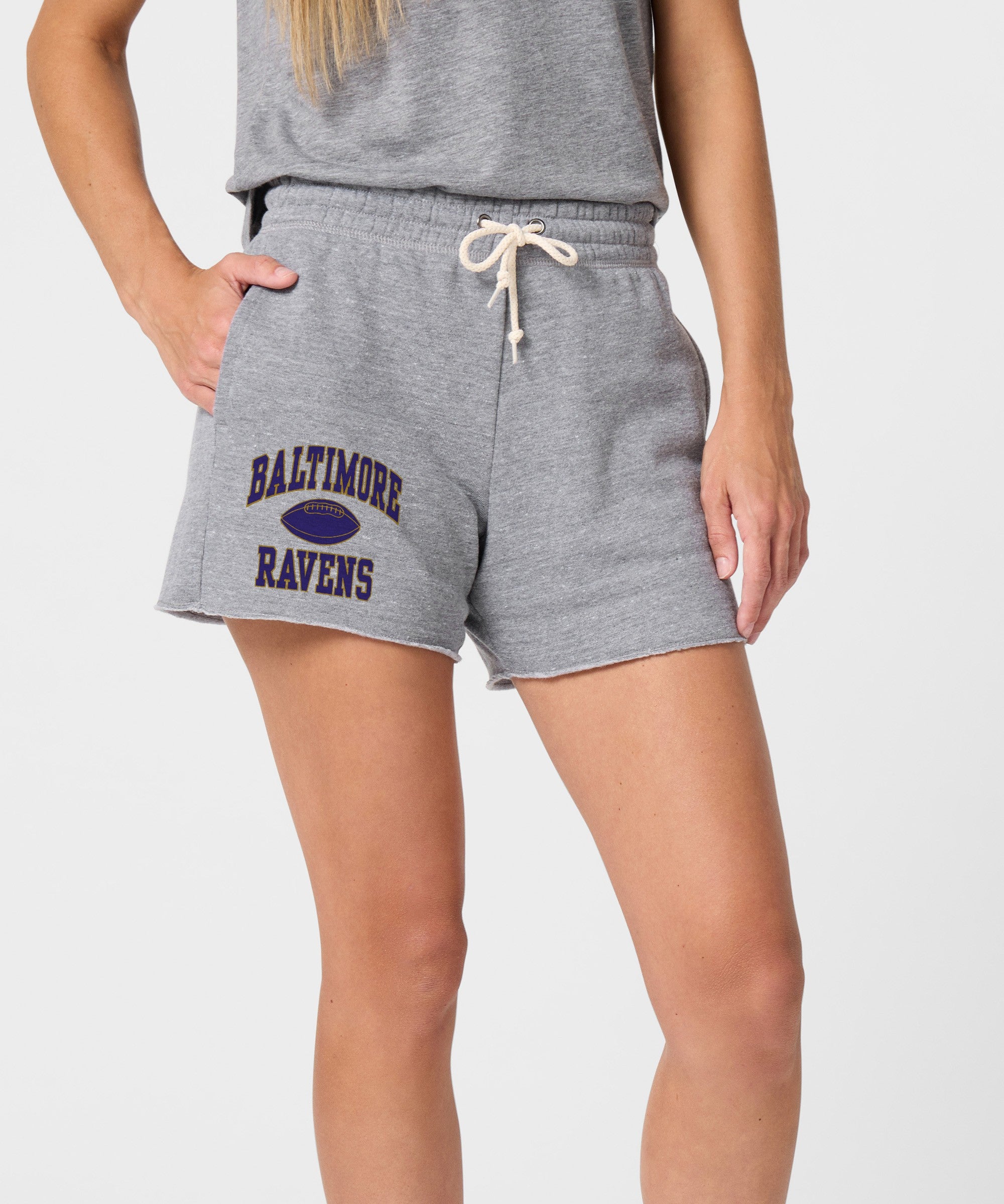 Women's Baltimore Ravens Gridiron Sweat Shorts