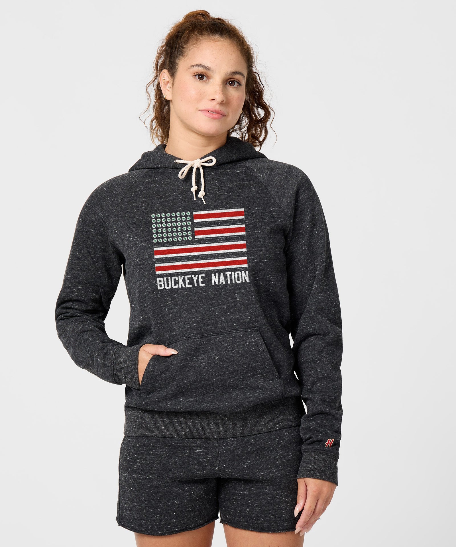 Women's Buckeye Nation Flag Hoodie