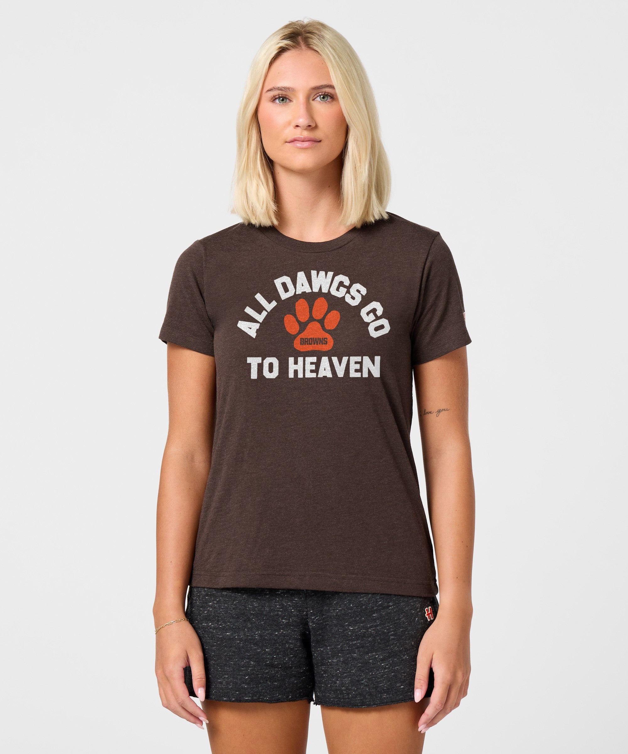 Women's Cleveland Browns All Dawgs Go To Heaven
