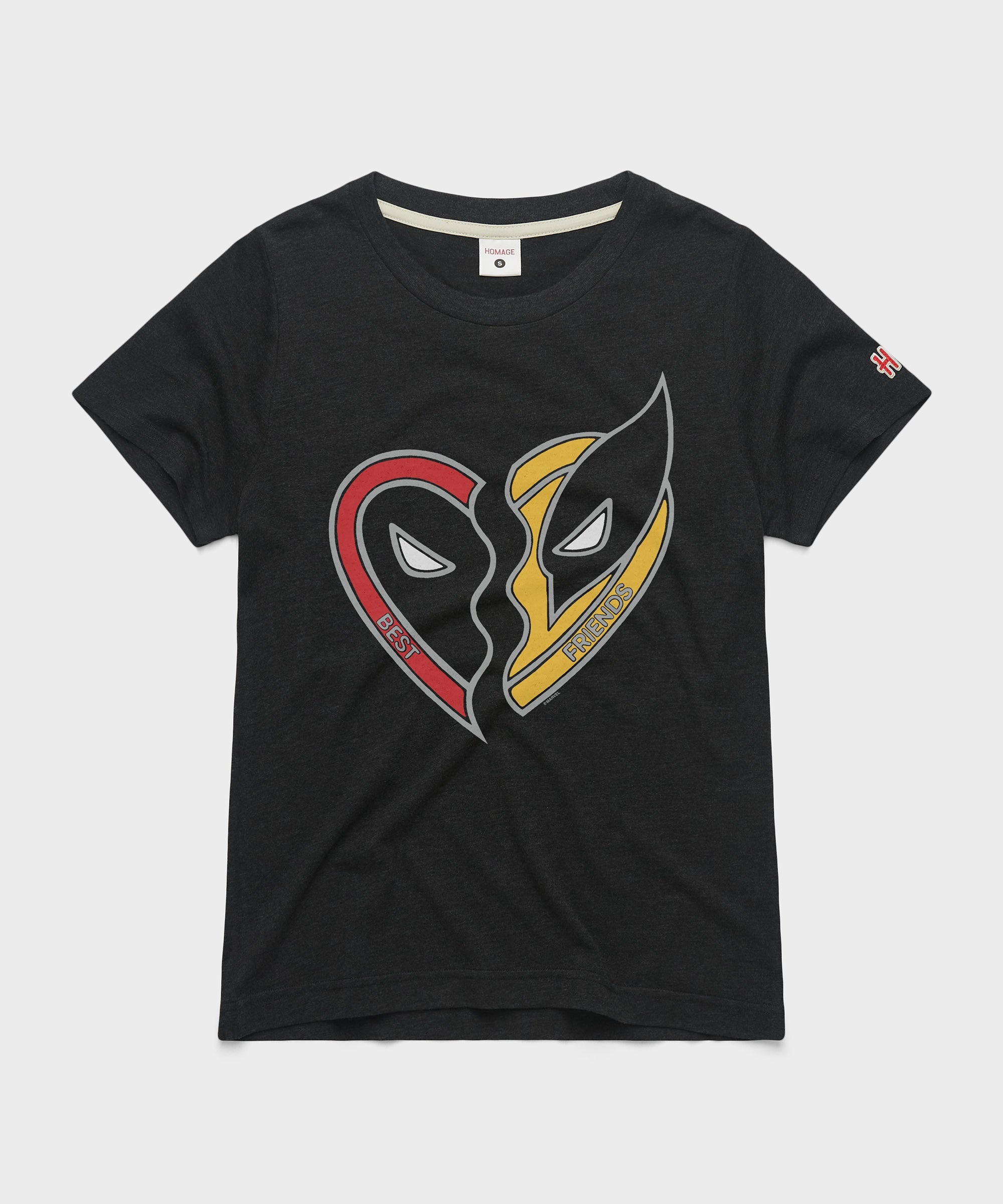 Women's Deadpool and Wolverine Iconic BFFs Charcoal