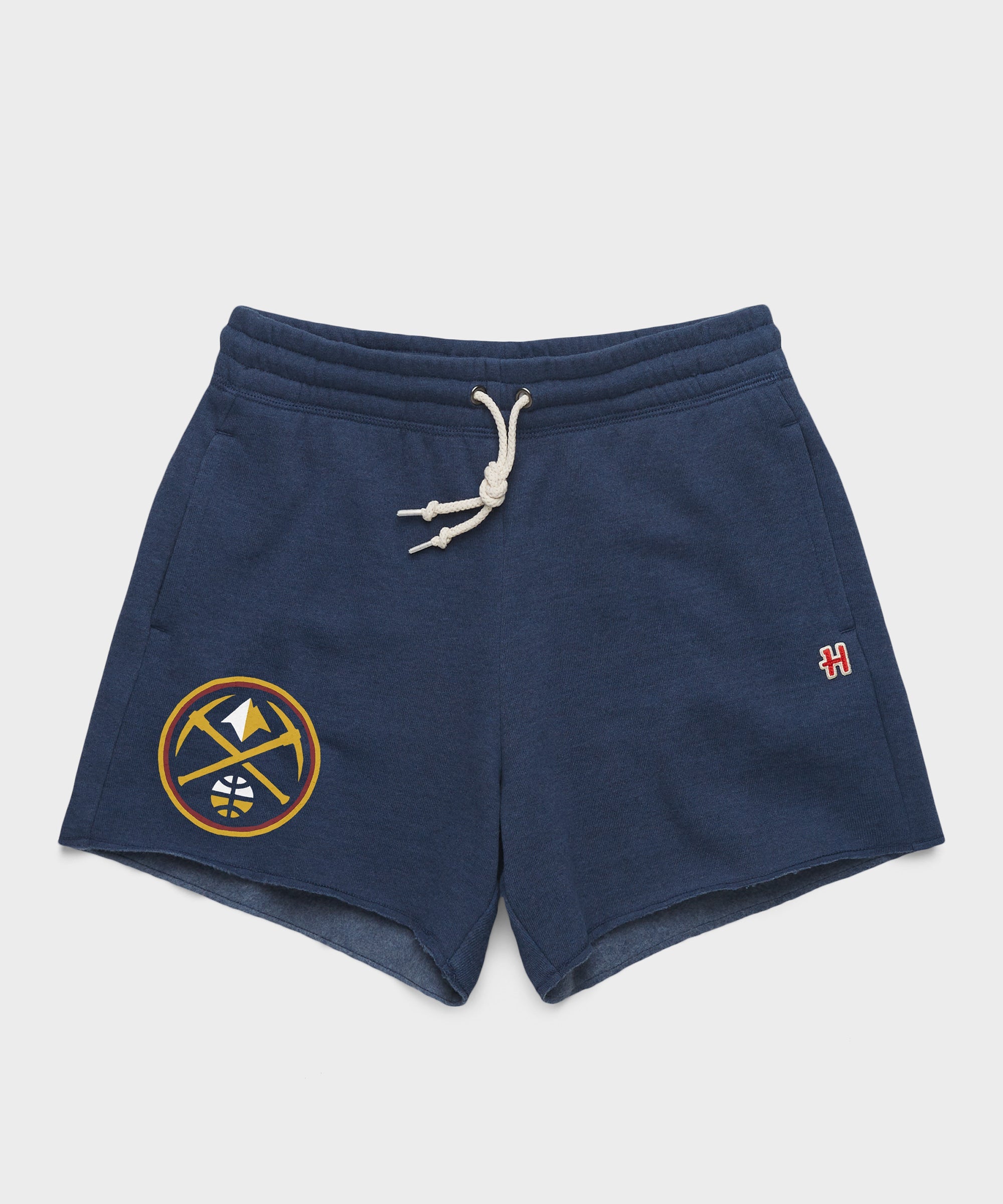 Women's Denver Nuggets Logo Sweat Shorts Navy