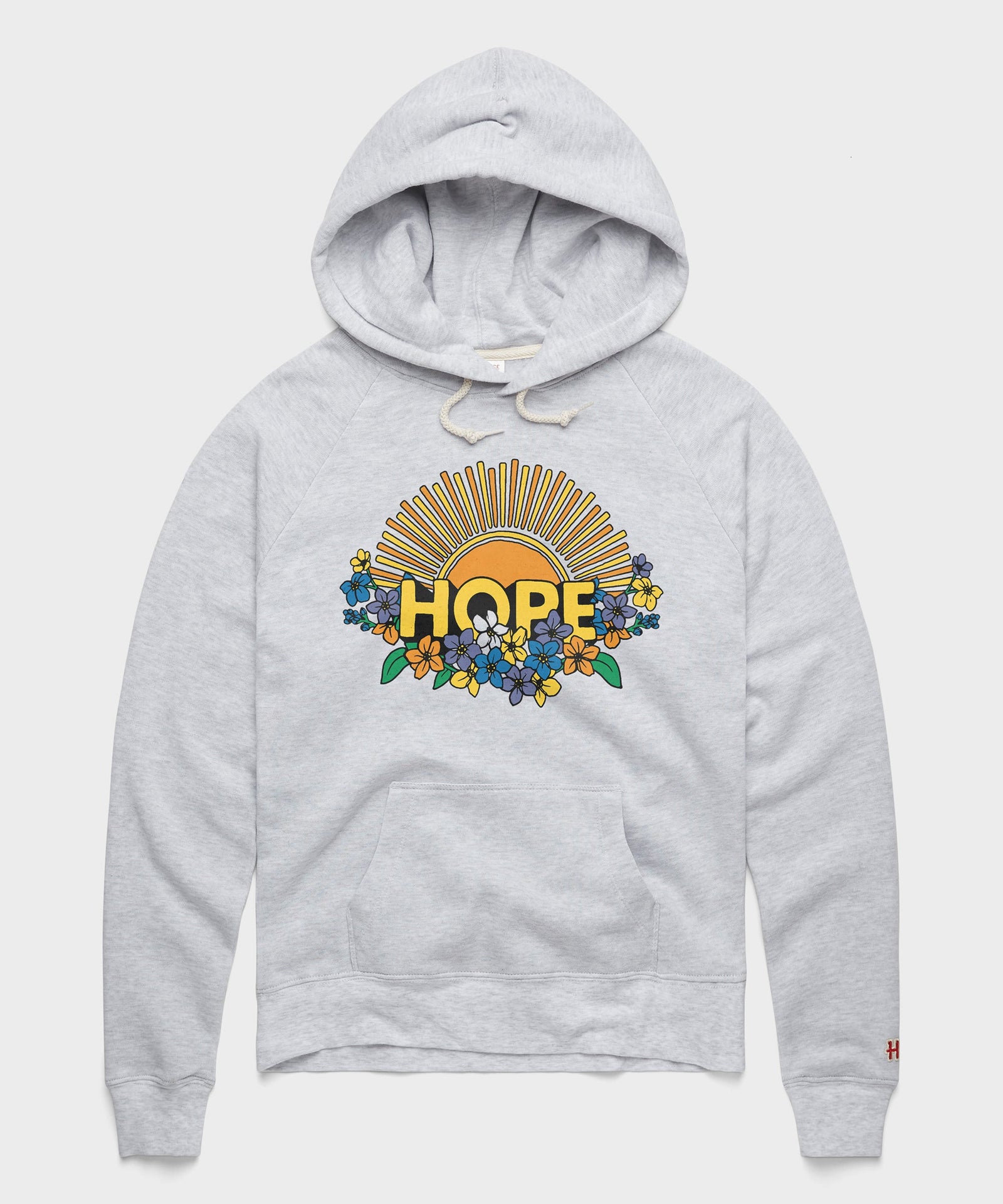 Women's Hope Sun And Flowers Hoodie