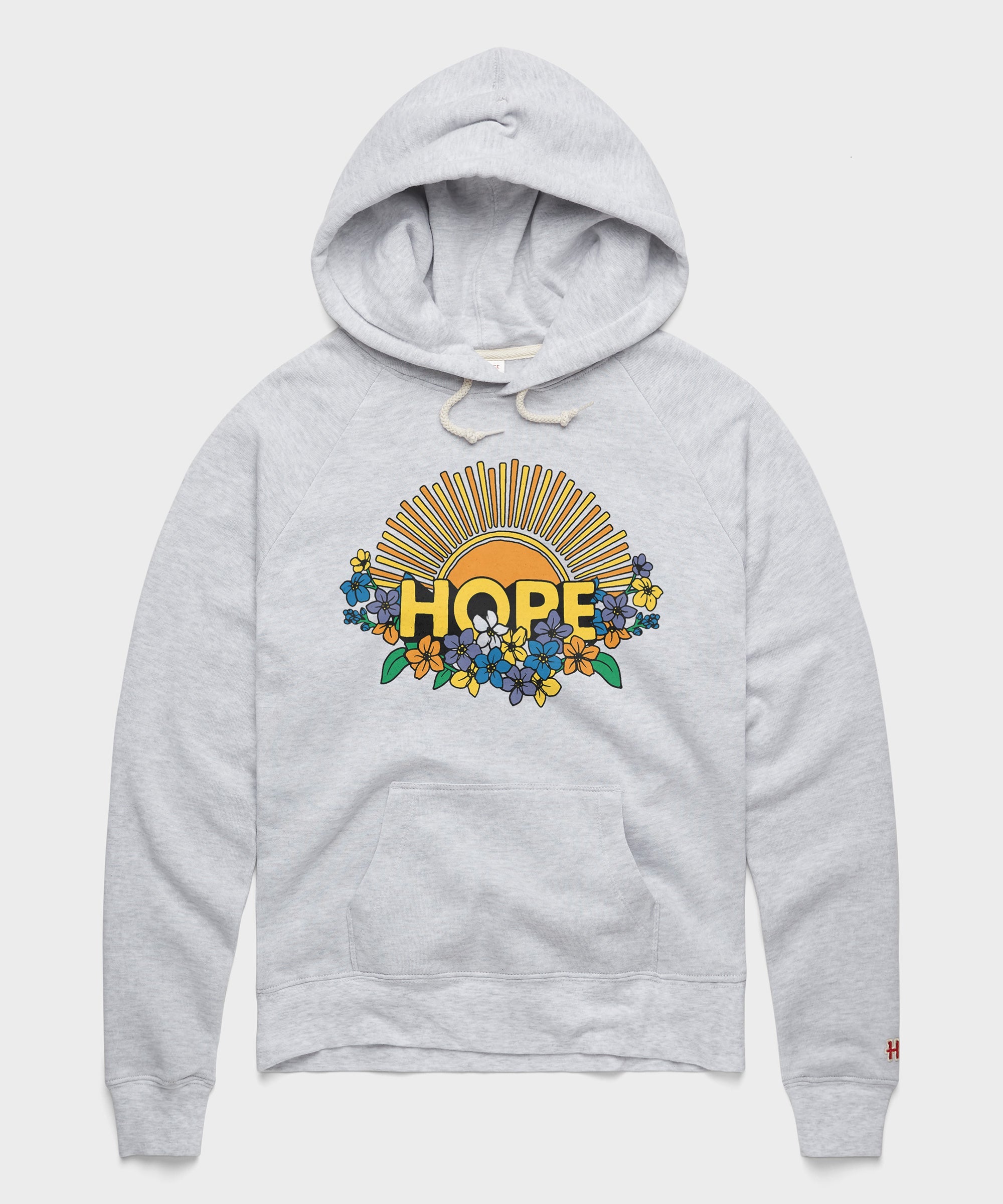 Women's Hope Sun And Flowers Hoodie