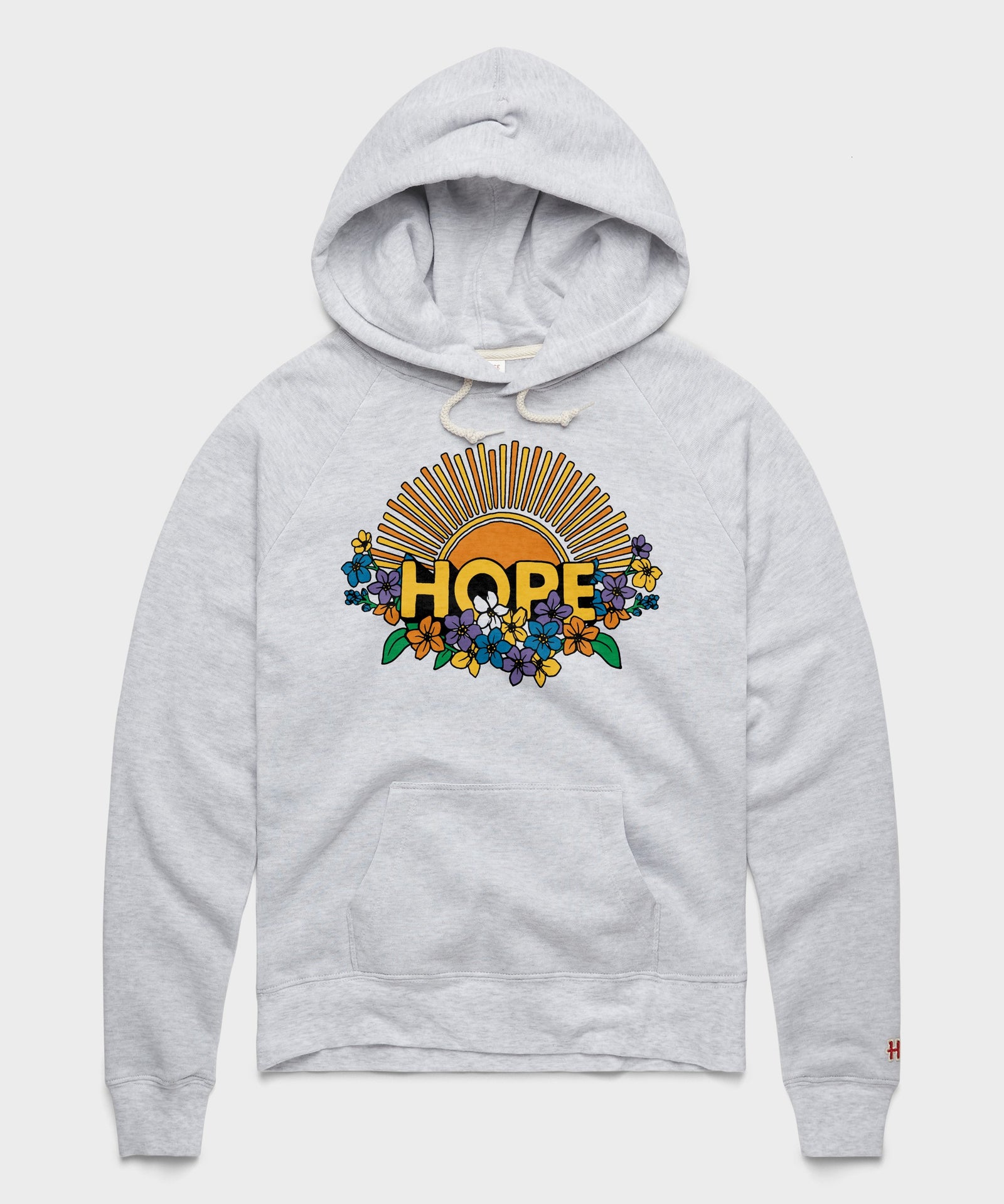 Women's Hope Sun And Flowers Hoodie