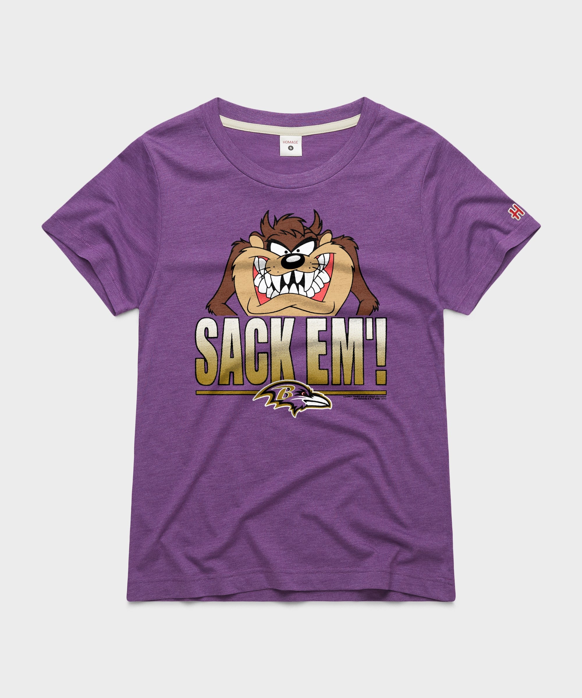 Women's Looney Tunes Taz Sack Em' X Baltimore Ravens