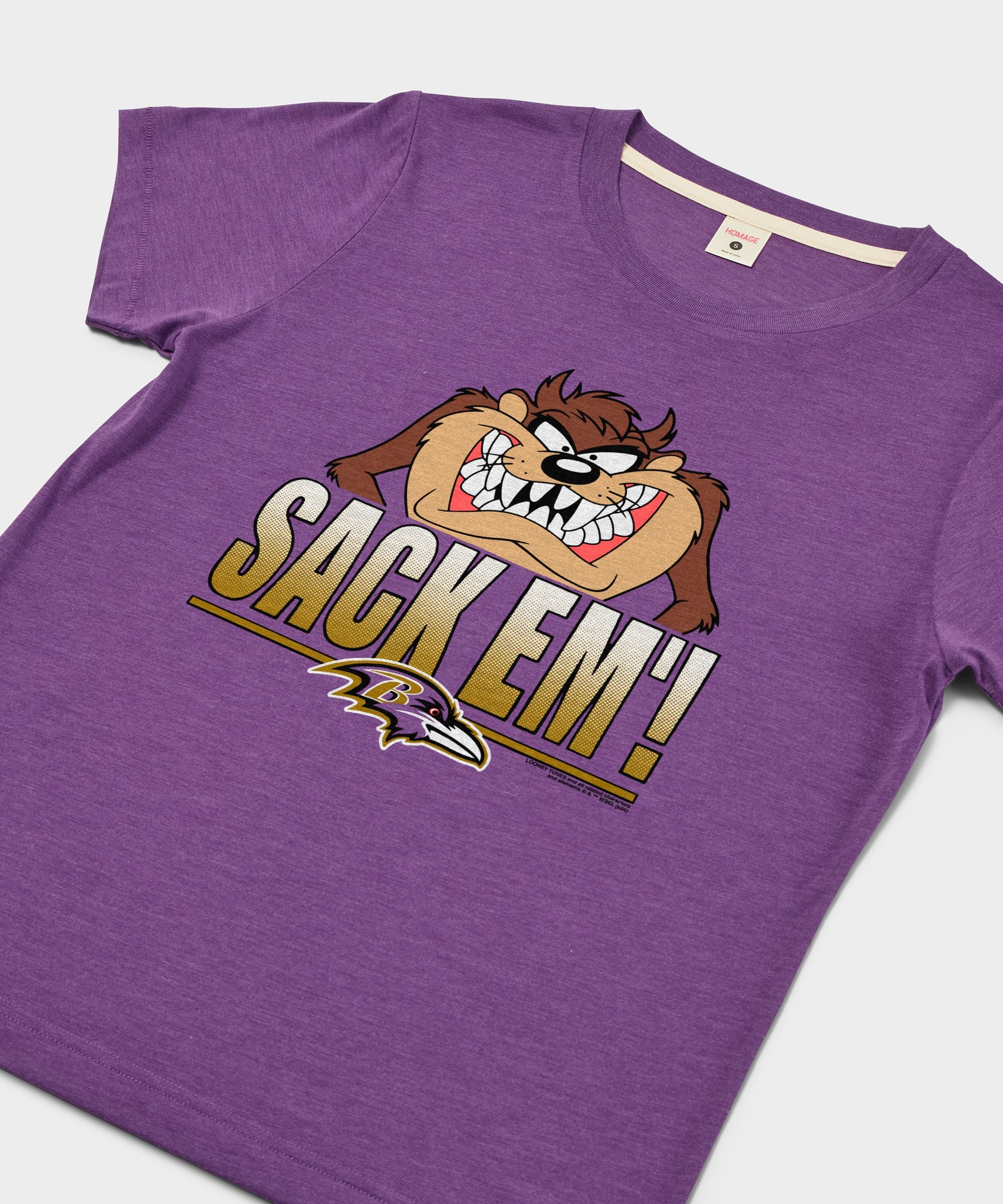 Women's Looney Tunes Taz Sack Em' X Baltimore Ravens