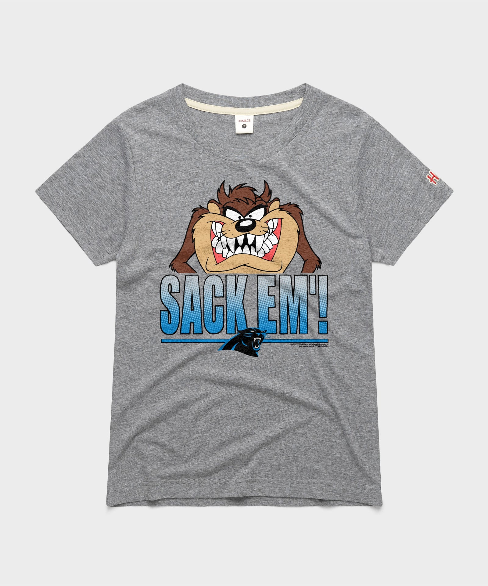 Women's Looney Tunes Taz Sack Em' X Carolina Panthers