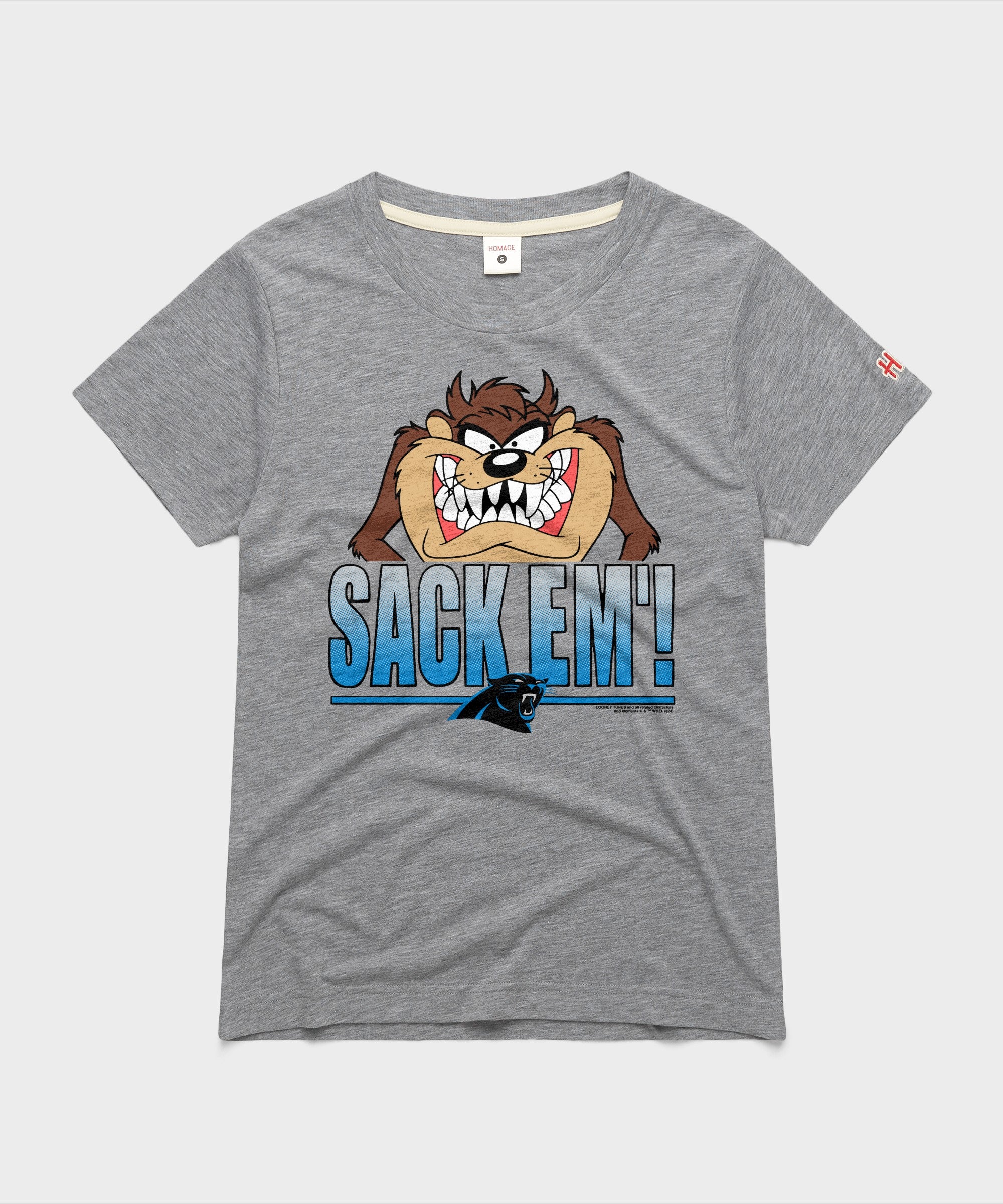 Women's Looney Tunes Taz Sack Em' X Carolina Panthers