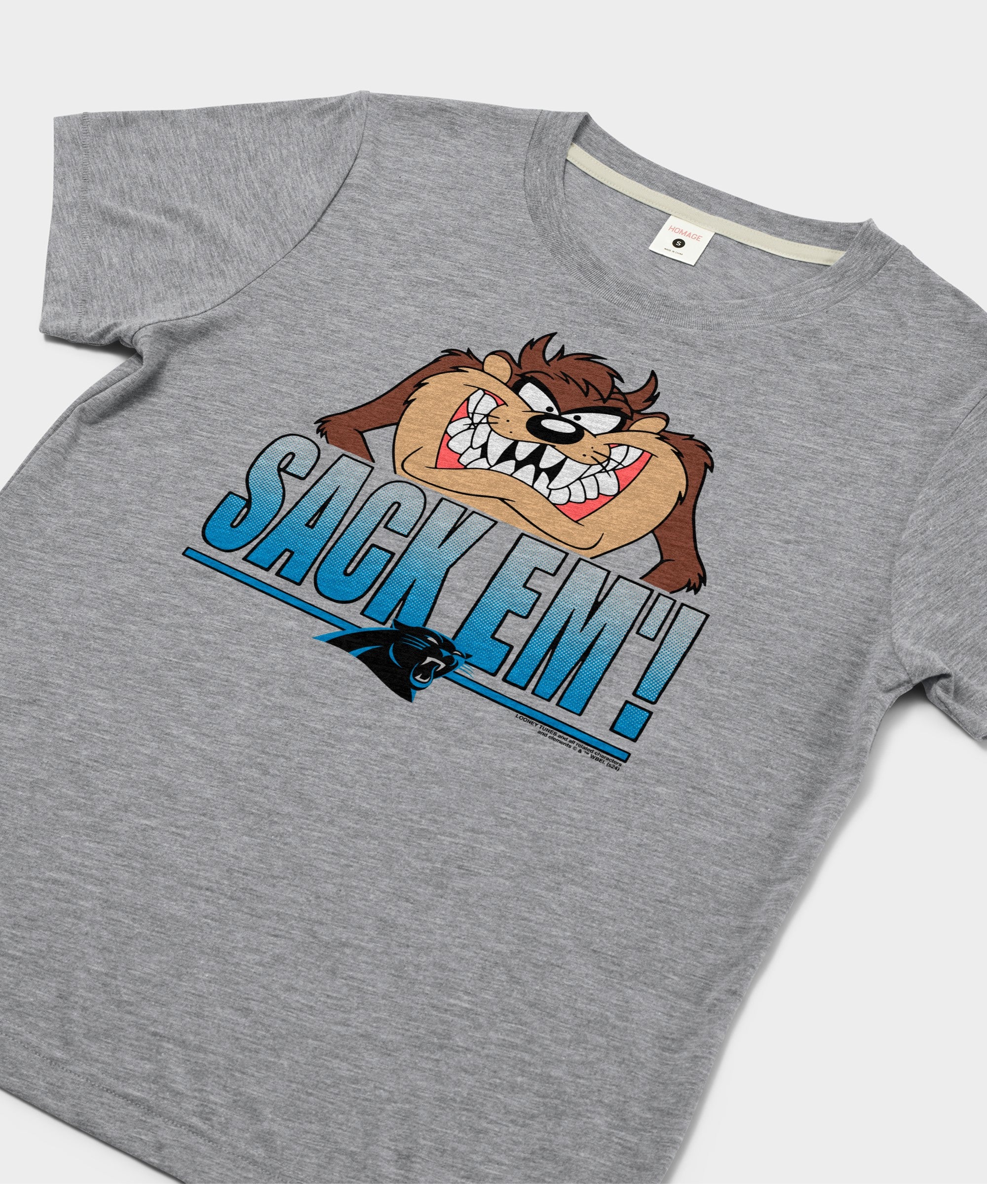 Women's Looney Tunes Taz Sack Em' X Carolina Panthers
