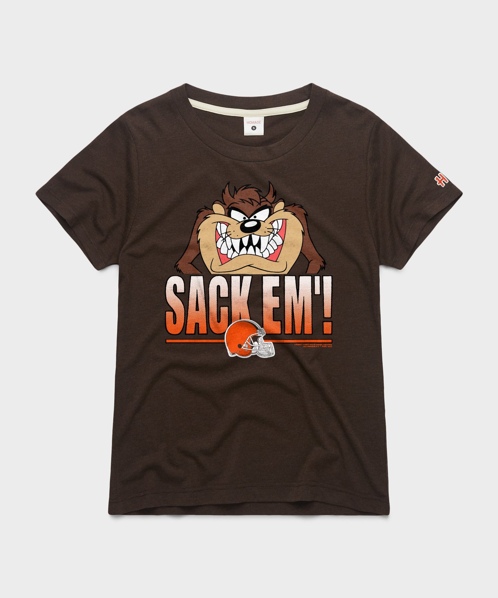 Women's Looney Tunes Taz Sack Em' X Cleveland Browns
