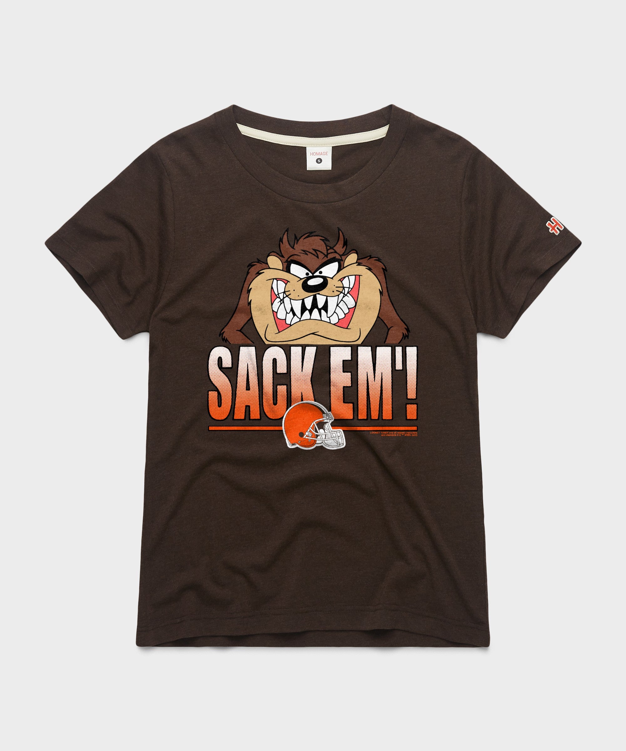 Women's Looney Tunes Taz Sack Em' X Cleveland Browns