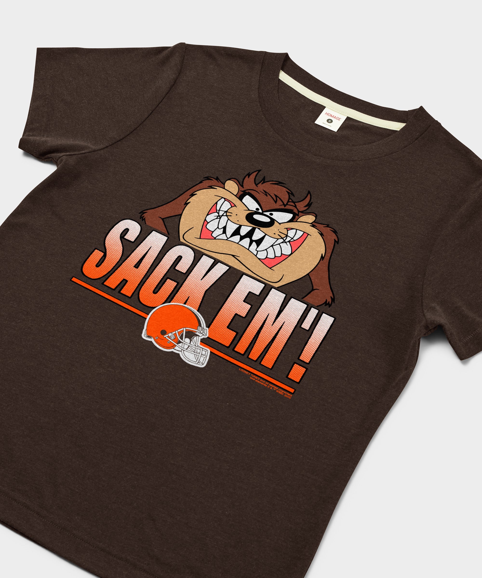 Women's Looney Tunes Taz Sack Em' X Cleveland Browns