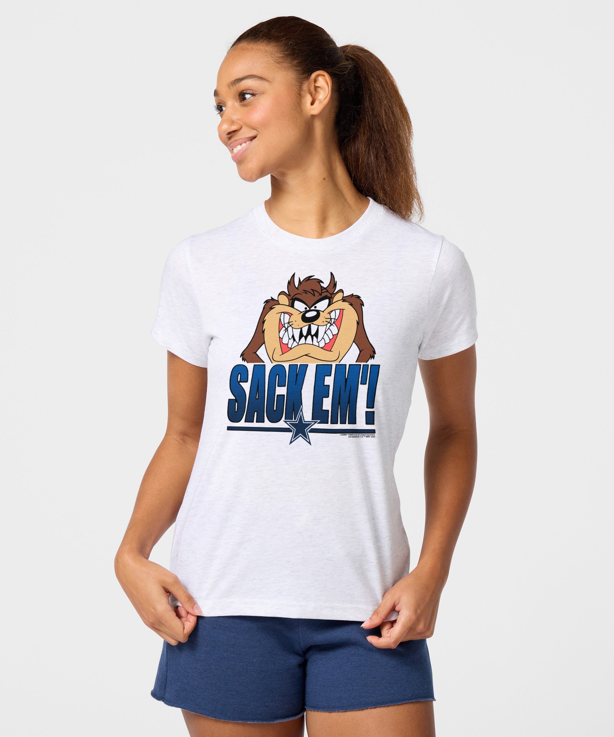 Women's Looney Tunes Taz Sack Em' X Dallas Cowboys