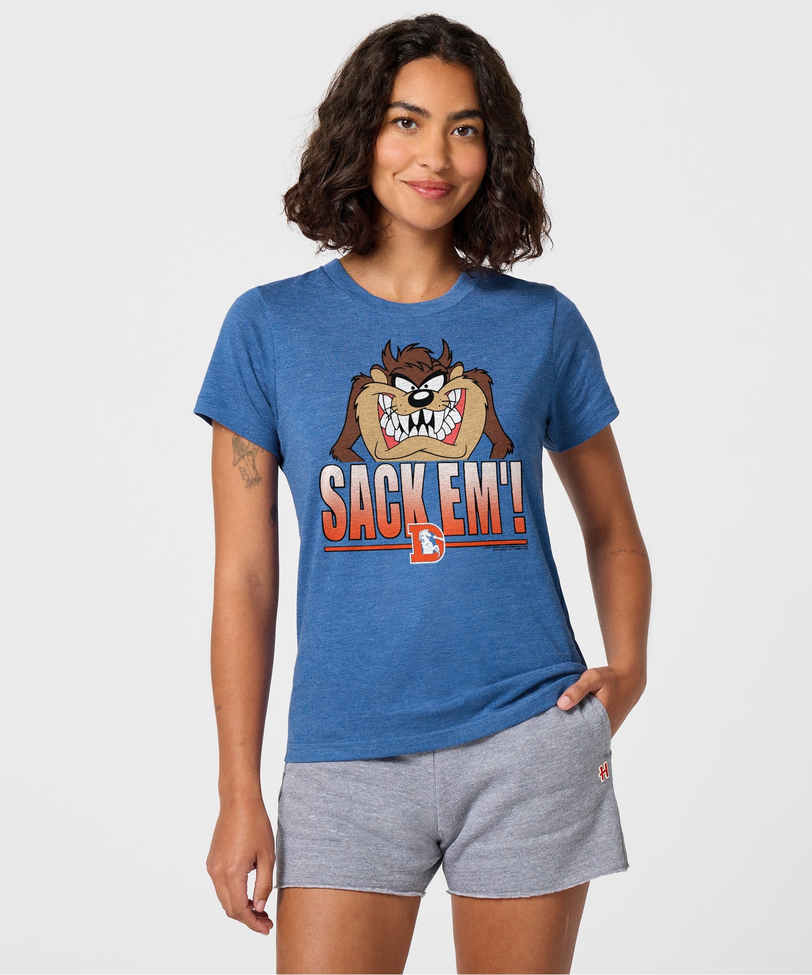 Women's Looney Tunes Taz Sack Em' X Denver Broncos
