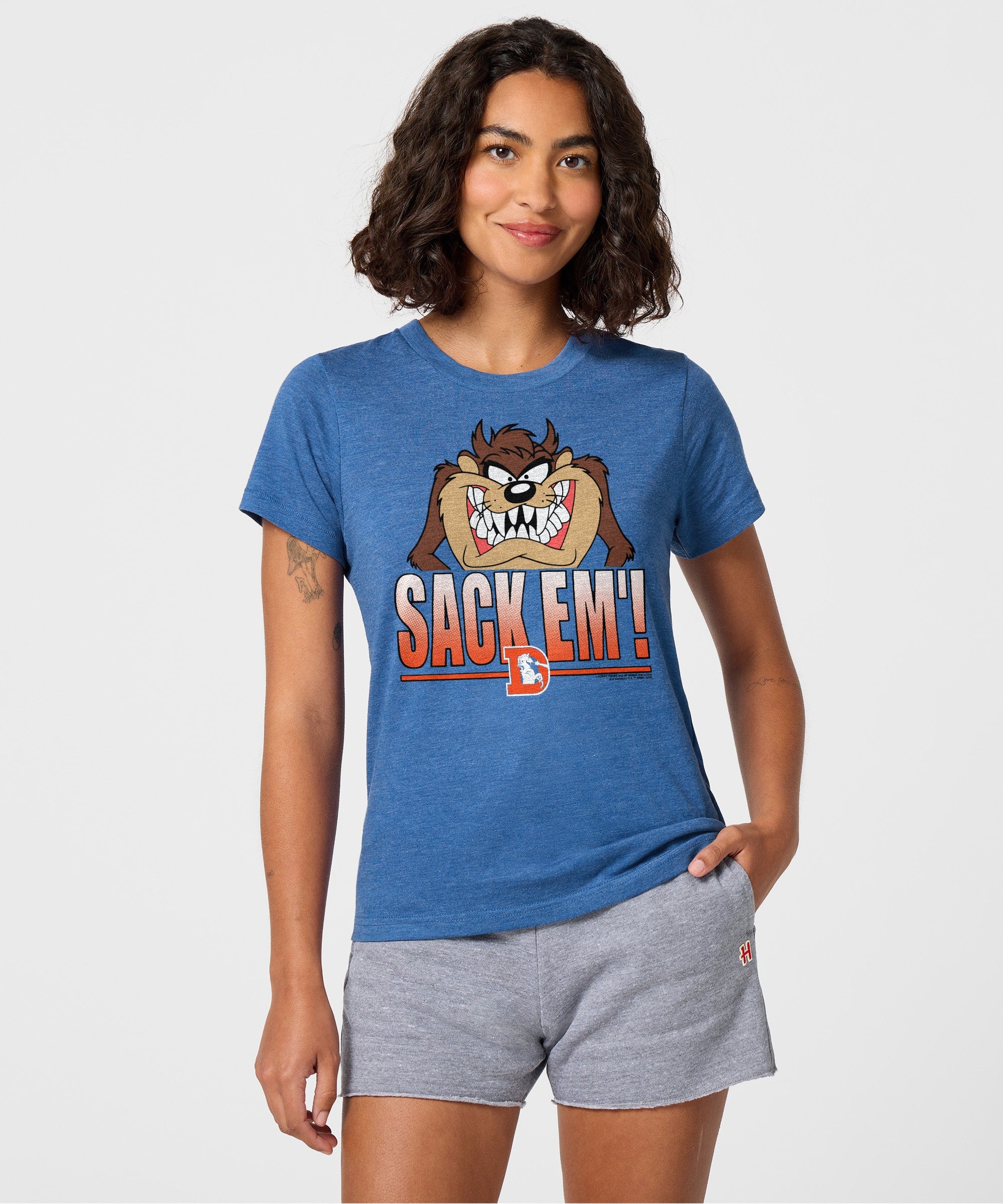 Women's Looney Tunes Taz Sack Em' X Denver Broncos