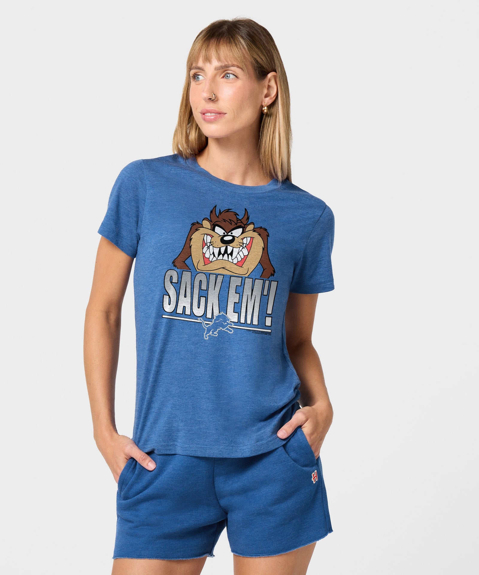 Women's Looney Tunes Taz Sack Em' X Detroit Lions