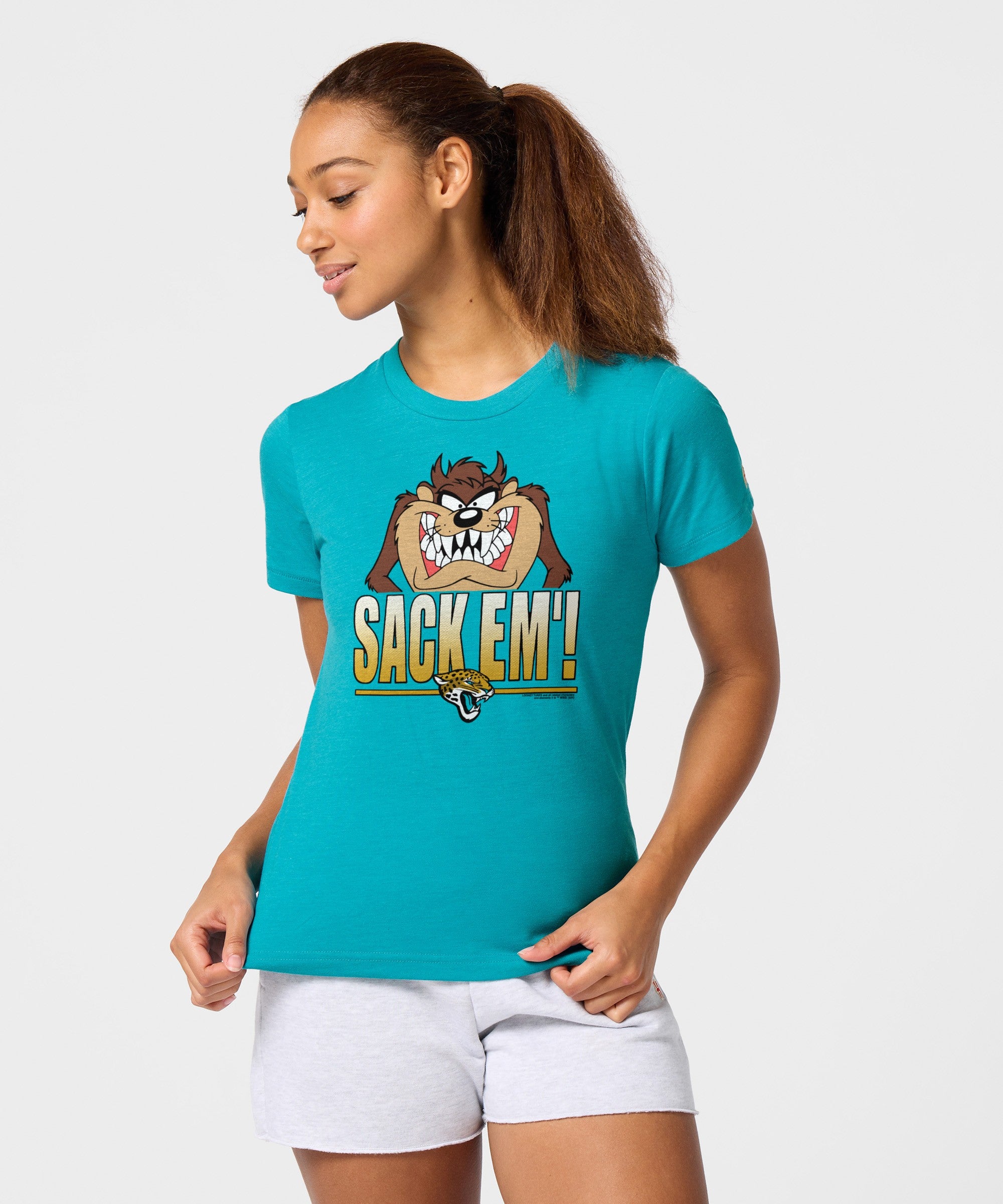 Women's Looney Tunes Taz Sack Em' X Jacksonville Jaguars