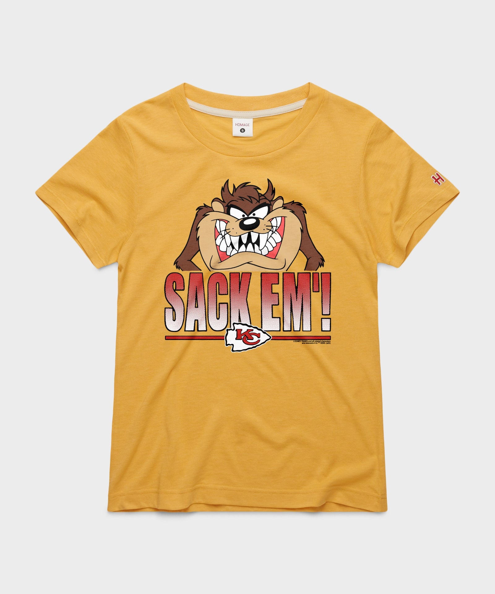 Women's Looney Tunes Taz Sack Em' X Kansas City Chiefs