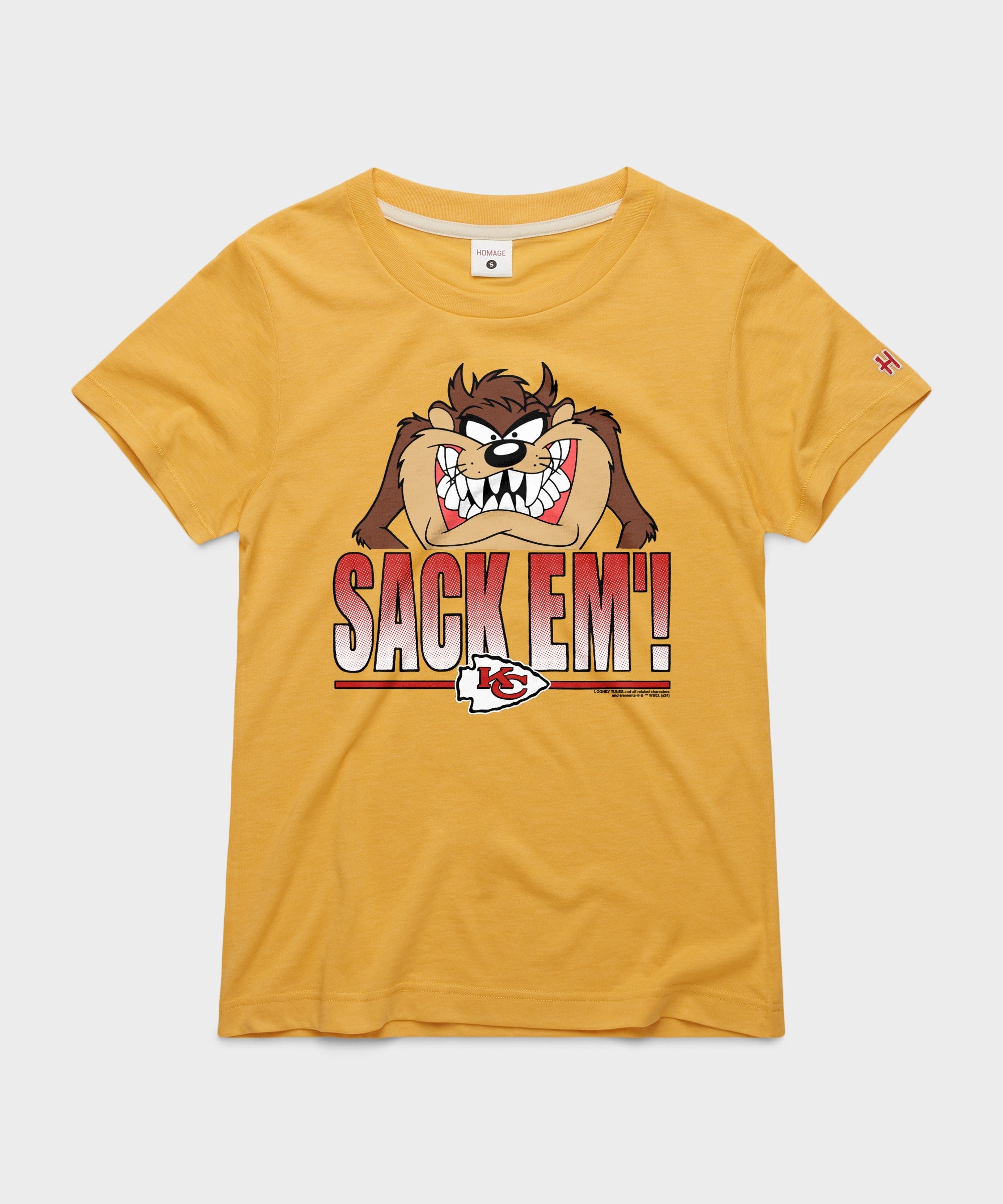 Women's Looney Tunes Taz Sack Em' X Kansas City Chiefs