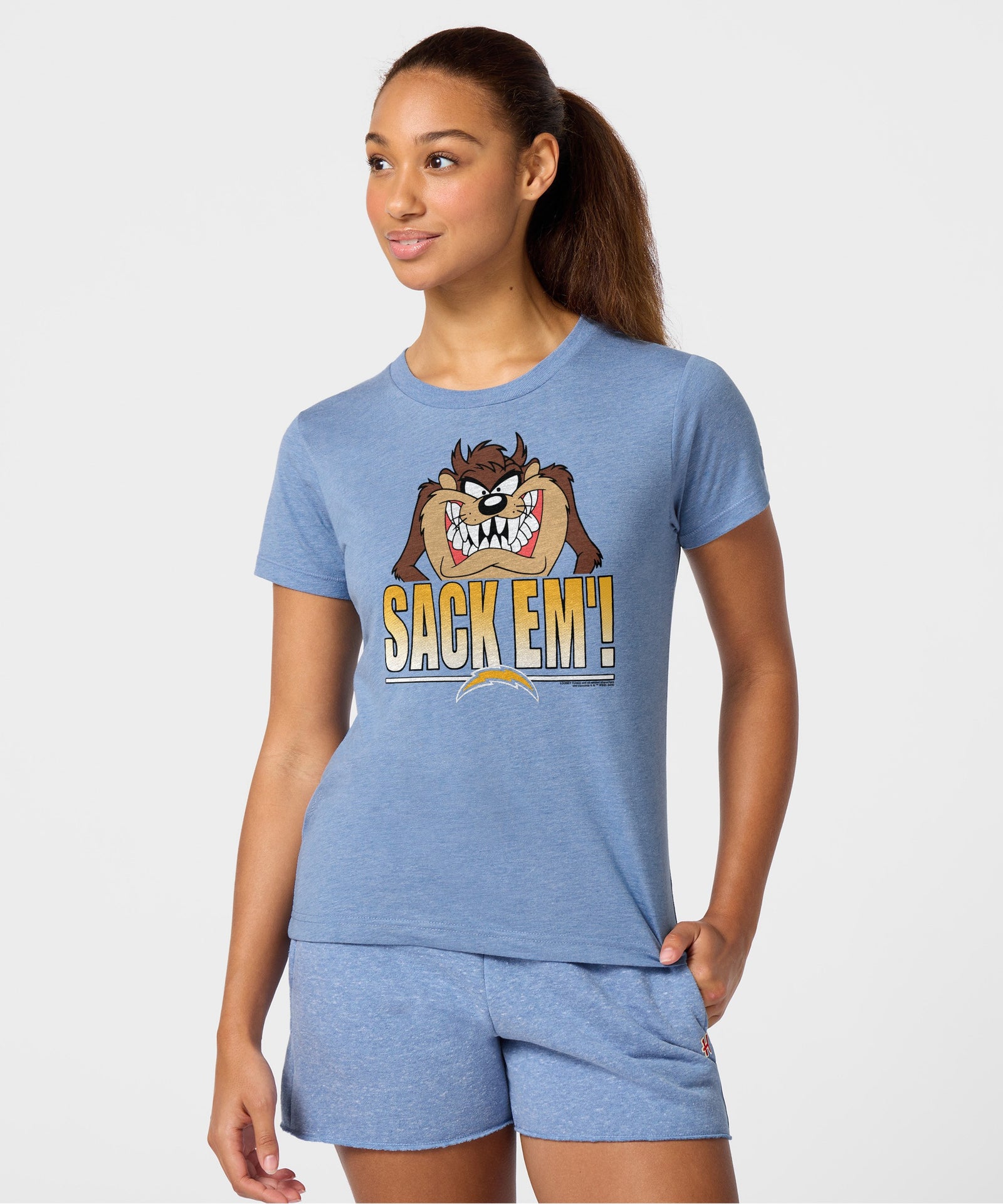 Women's Looney Tunes Taz Sack Em' X Los Angeles Chargers