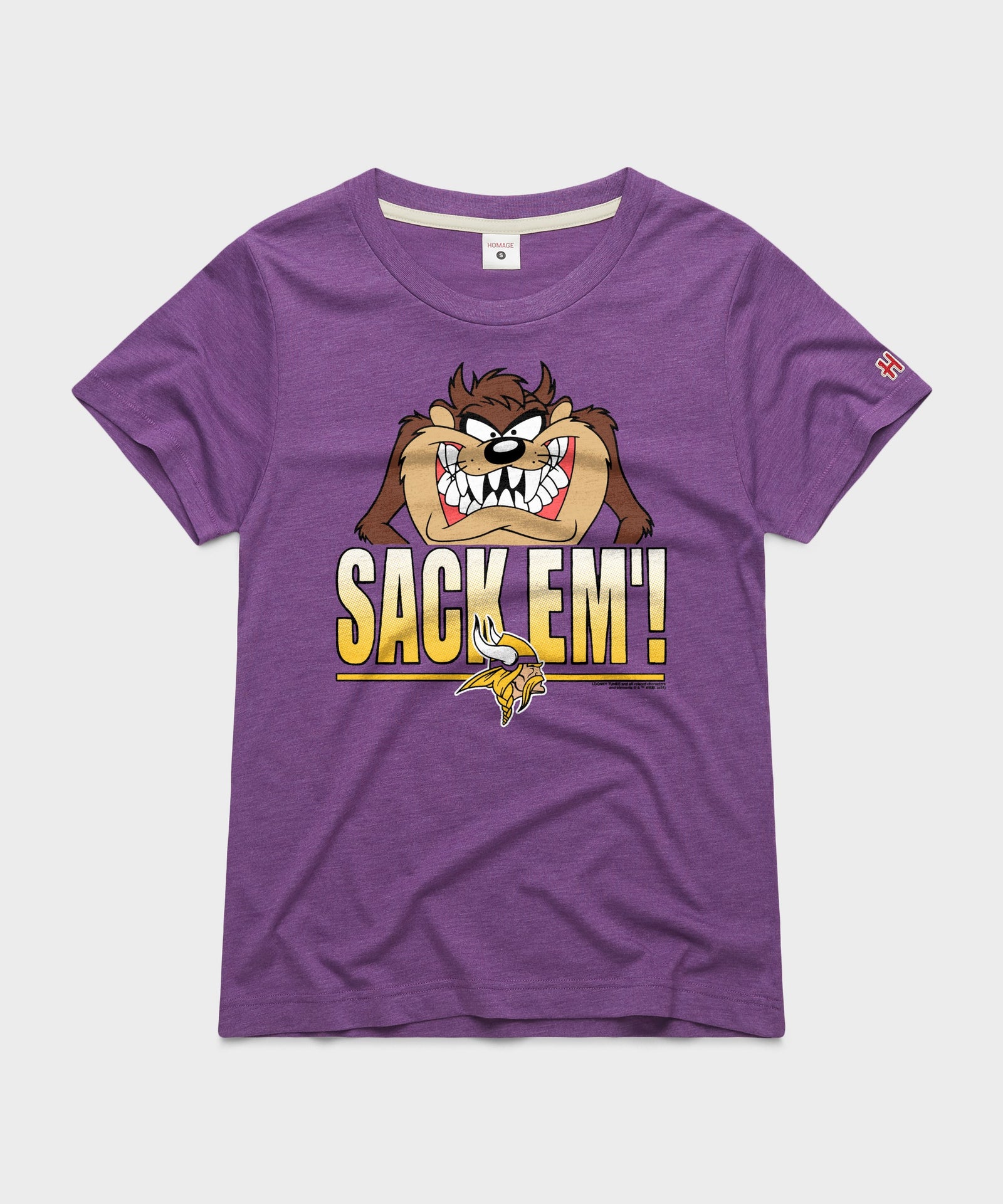 Women's Looney Tunes Taz Sack Em' X Minnesota Vikings
