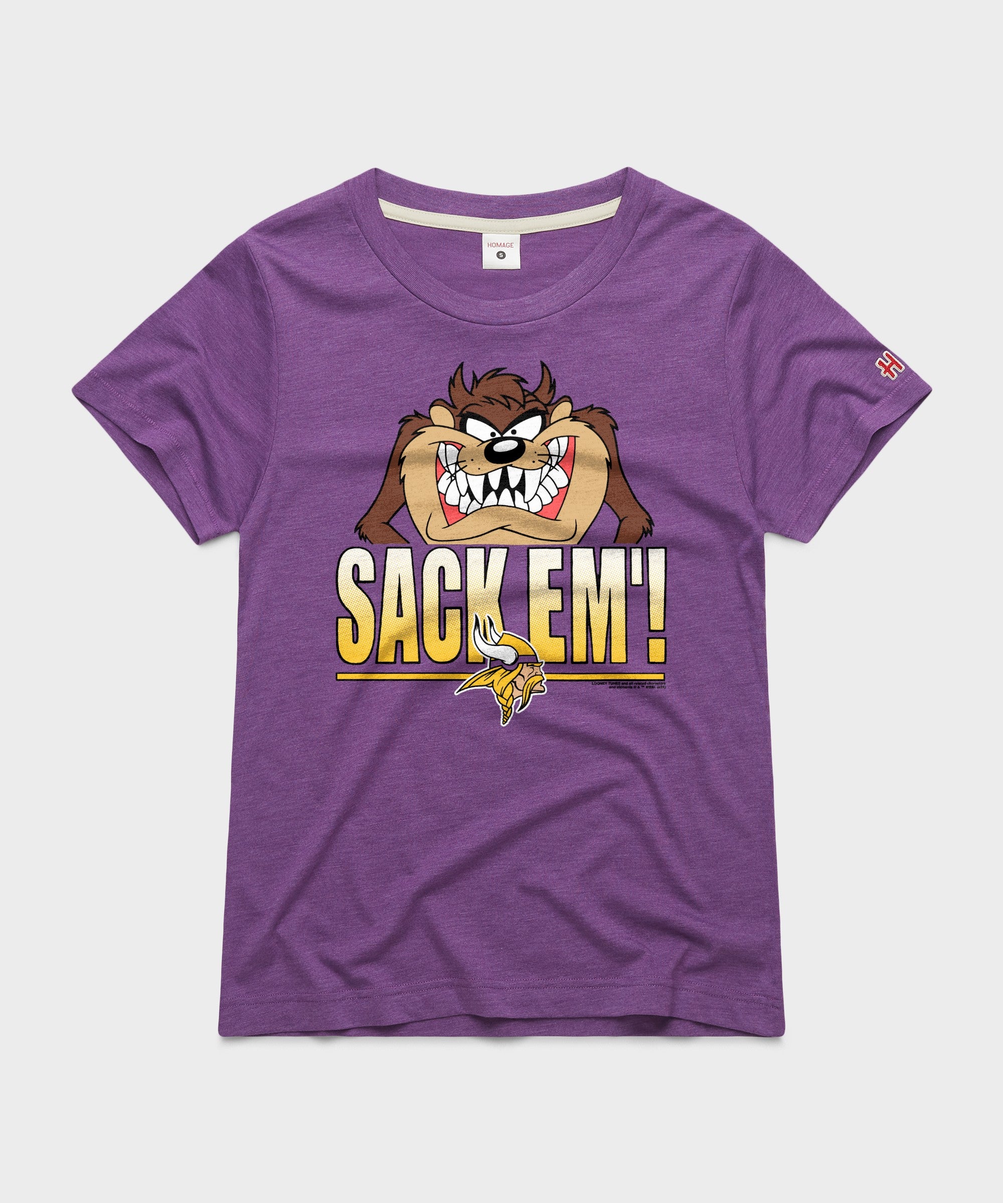 Women's Looney Tunes Taz Sack Em' X Minnesota Vikings