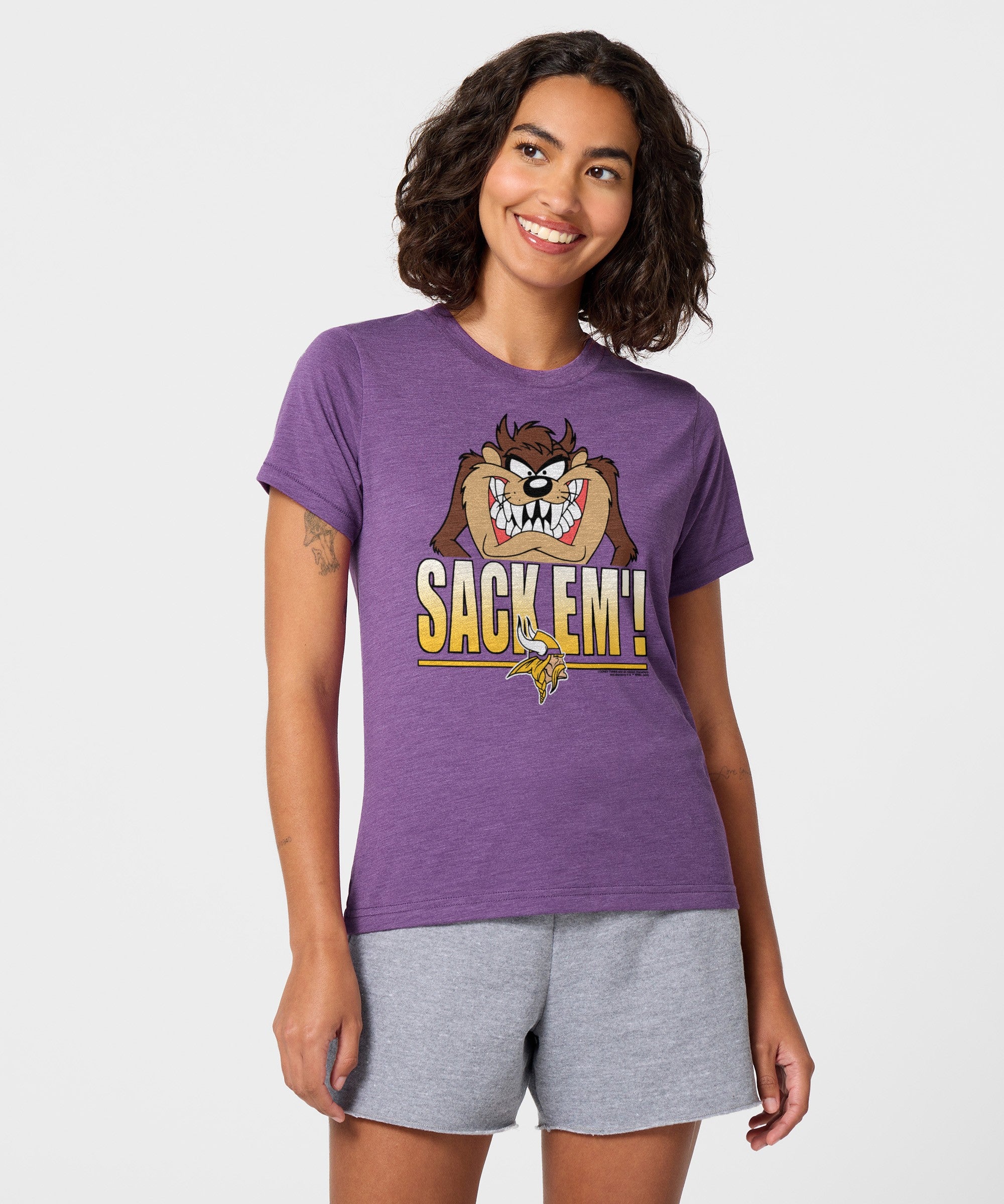 Women's Looney Tunes Taz Sack Em' X Minnesota Vikings