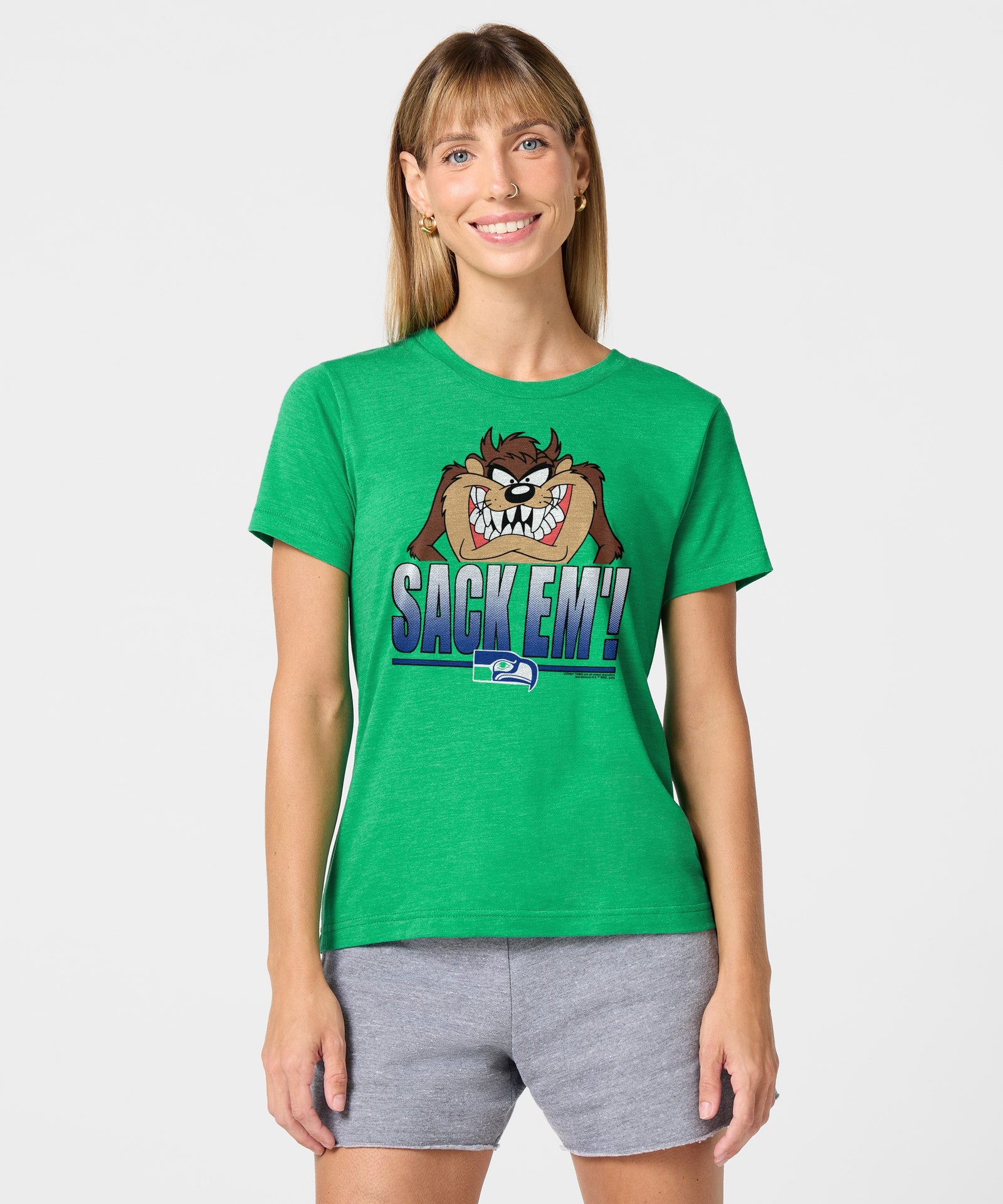 Women's Looney Tunes Taz Sack Em' X Seattle Seahawks