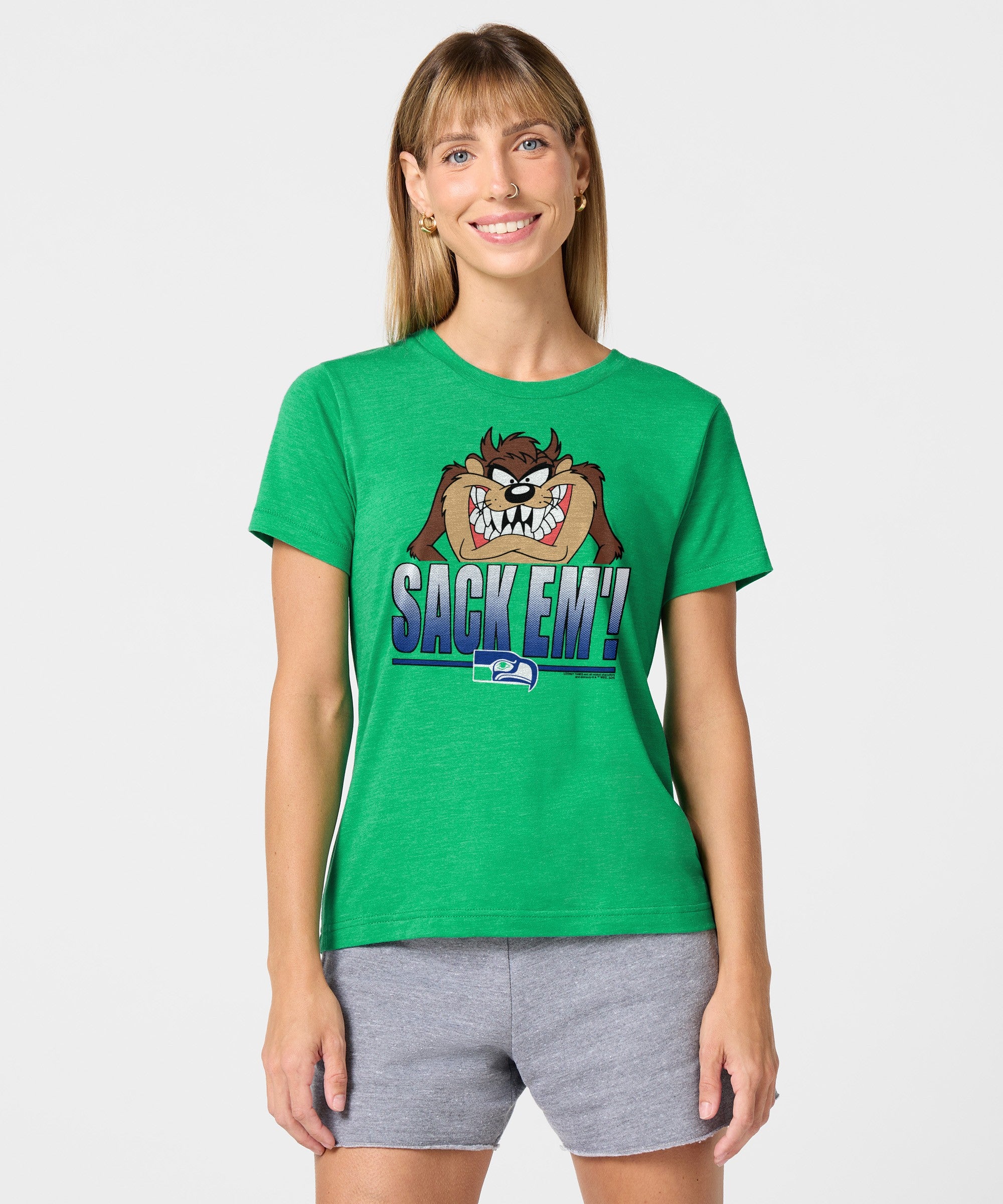 Women's Looney Tunes Taz Sack Em' X Seattle Seahawks