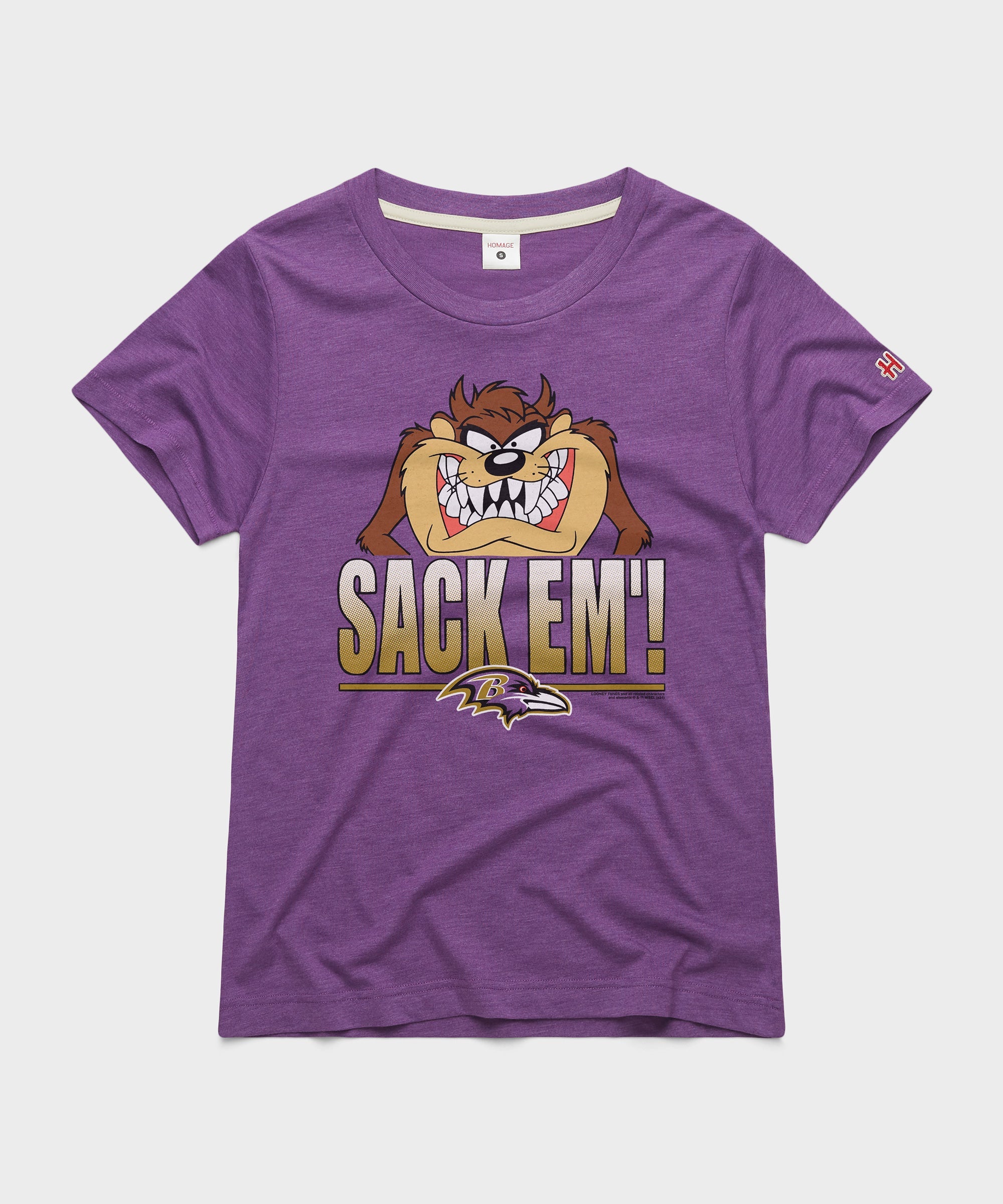 Women's Looney Tunes Taz Sack Em' x Baltimore Ravens