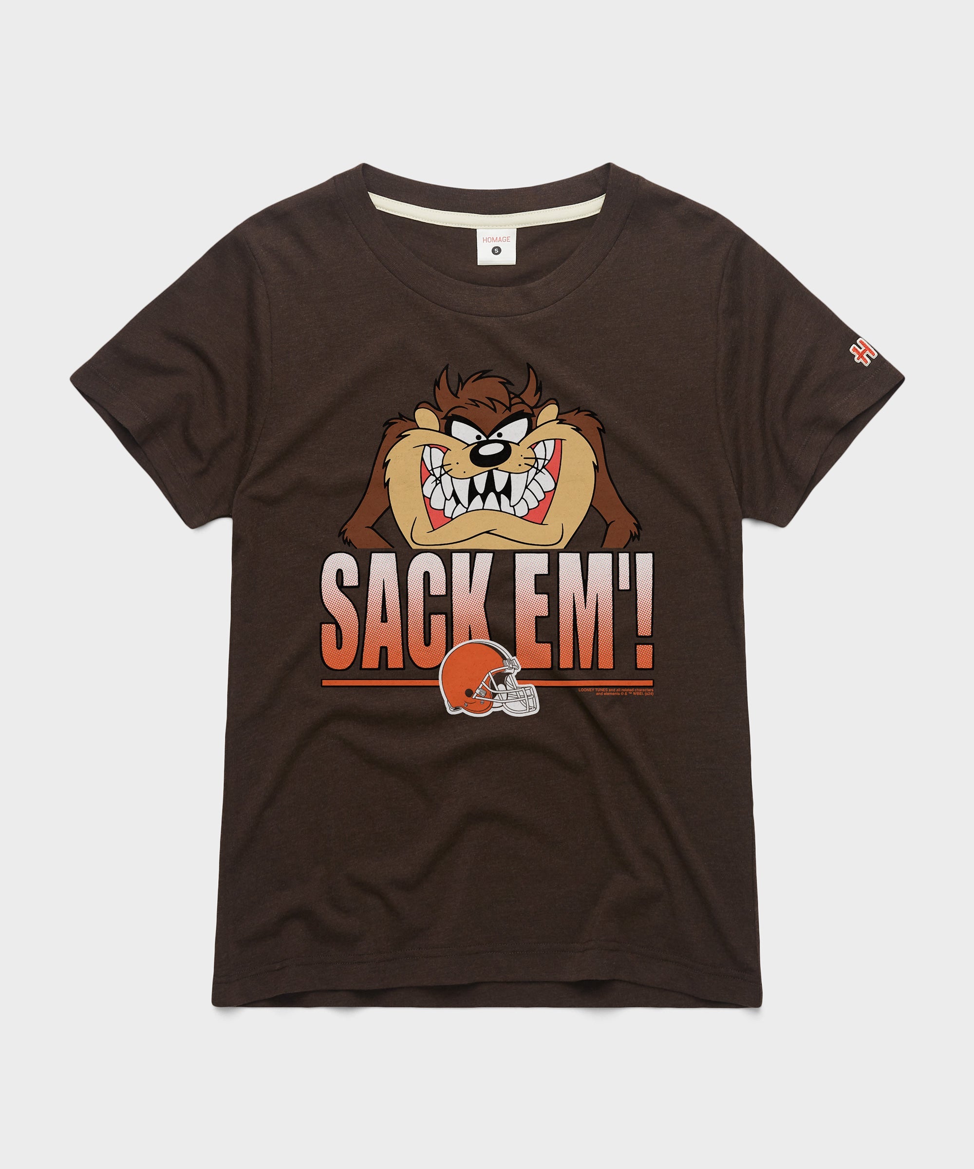 Women's Looney Tunes Taz Sack Em' x Cleveland Browns