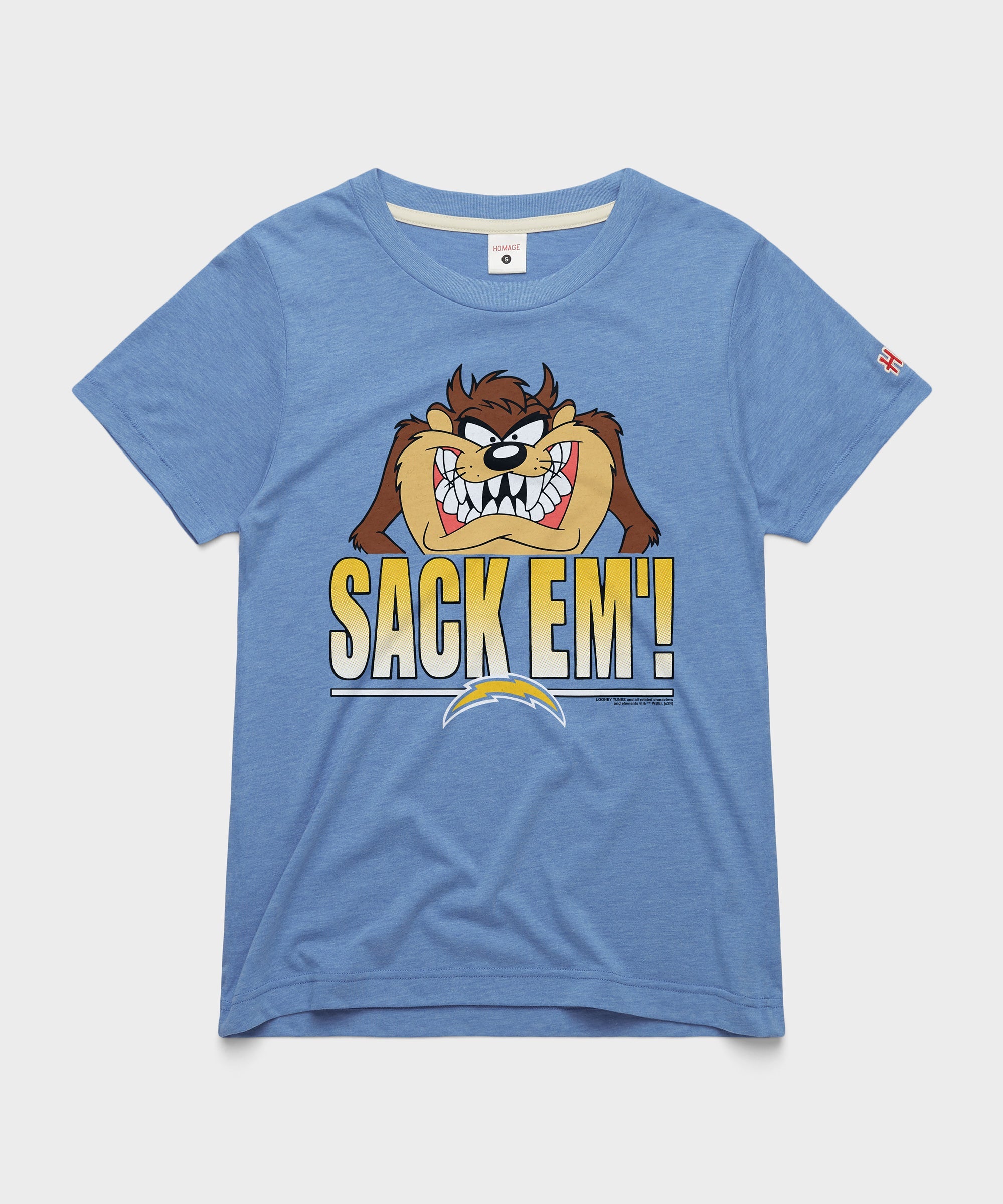 Women's Looney Tunes Taz Sack Em' x Los Angeles Chargers