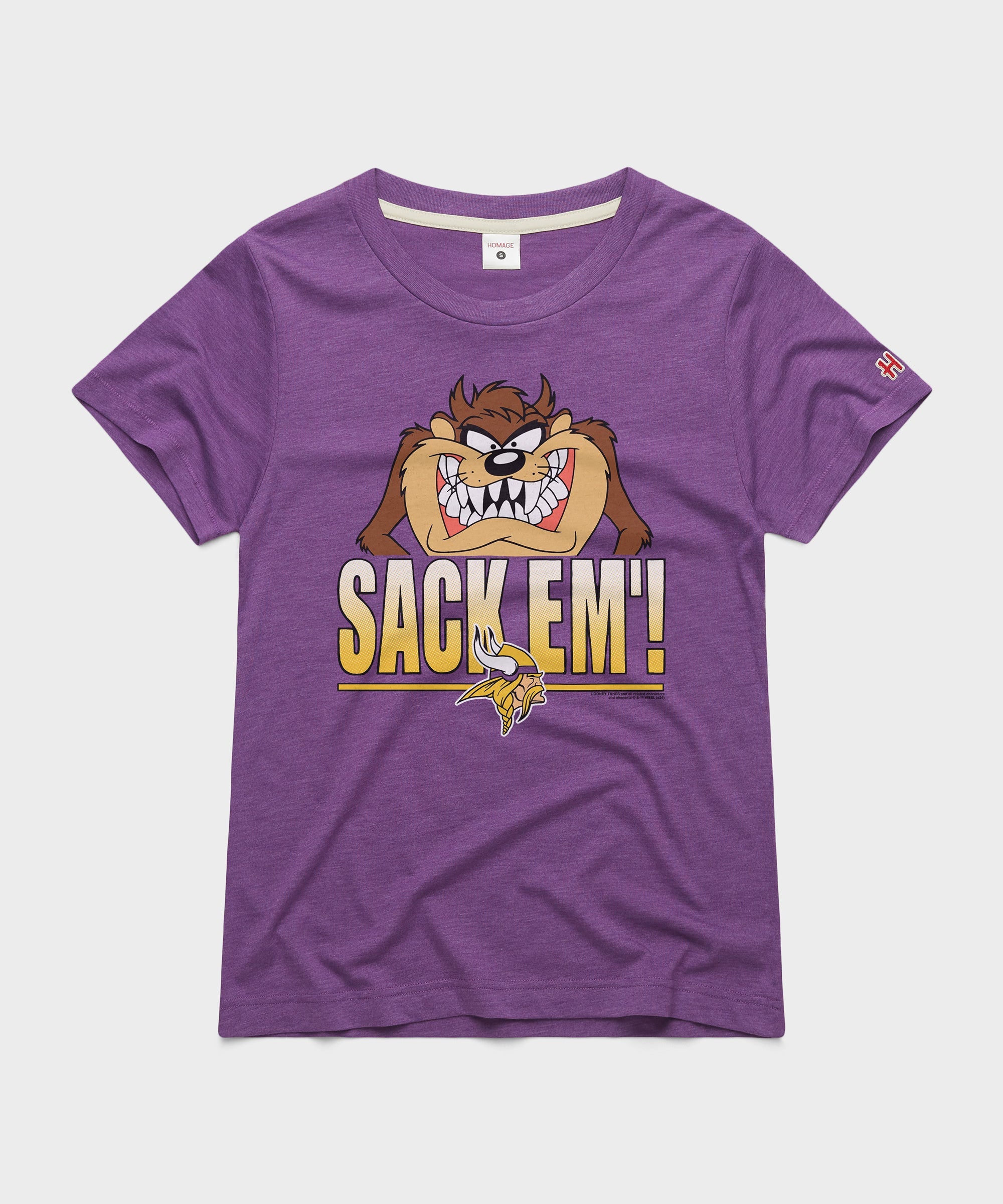 Women's Looney Tunes Taz Sack Em' x Minnesota Vikings