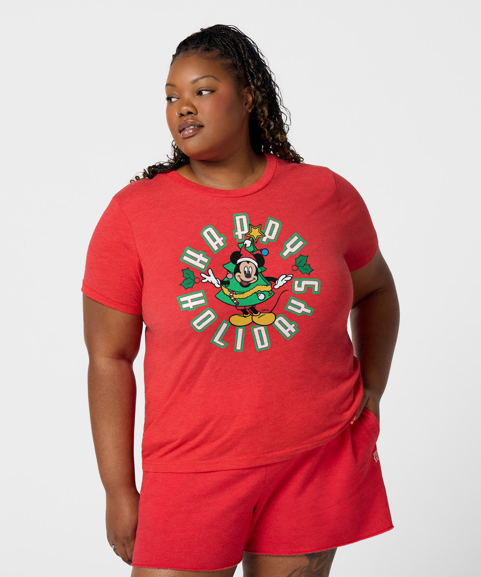 Women's Mickey Mouse Happy Holidays