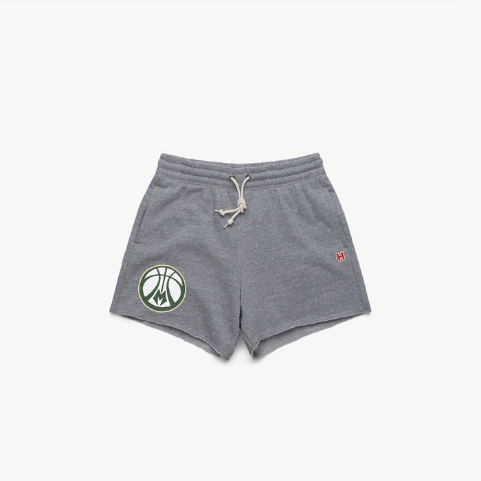 Women's Milwaukee Bucks Logo Sweat Shorts