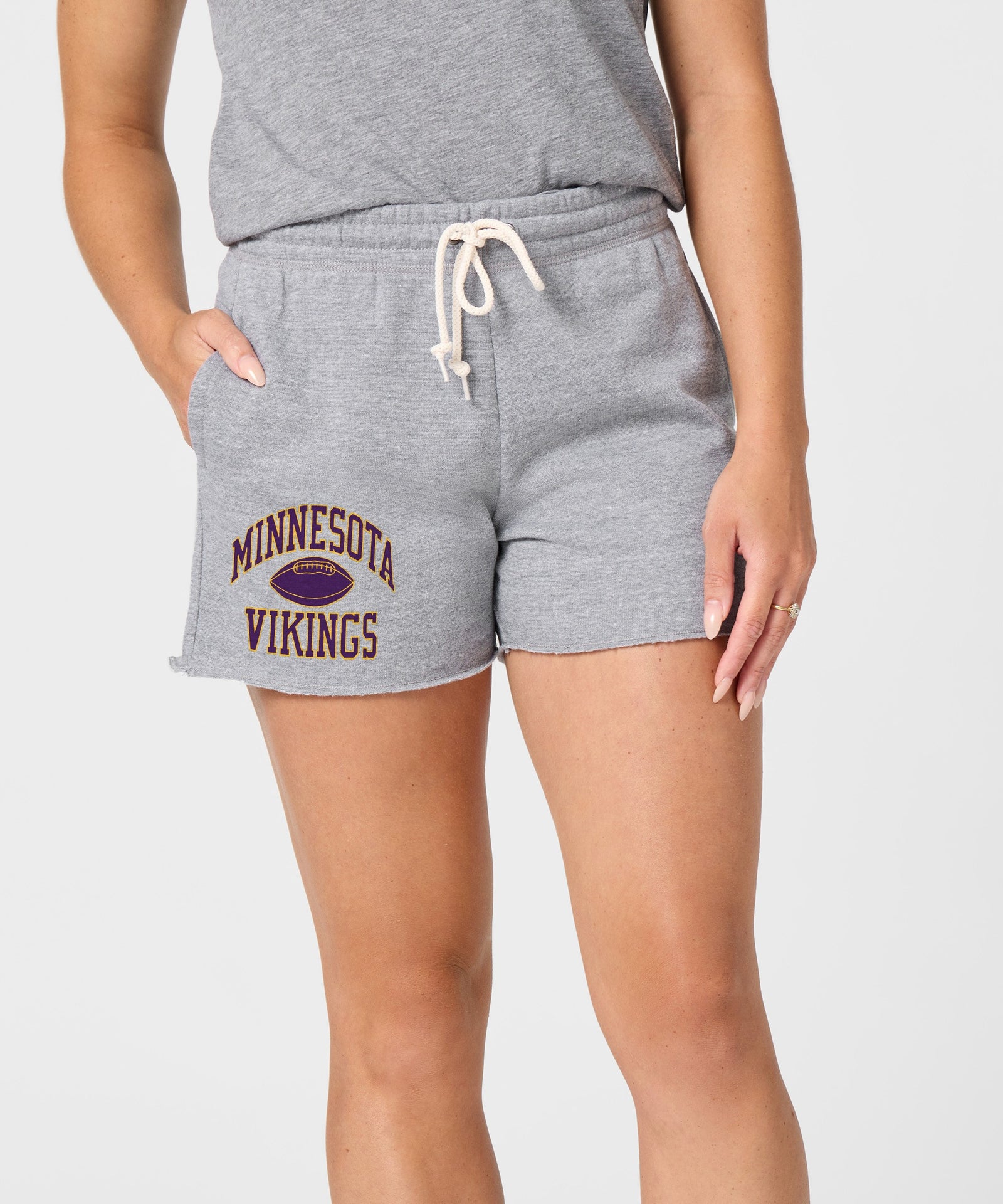 Women's Minnesota Vikings Gridiron Sweat Shorts