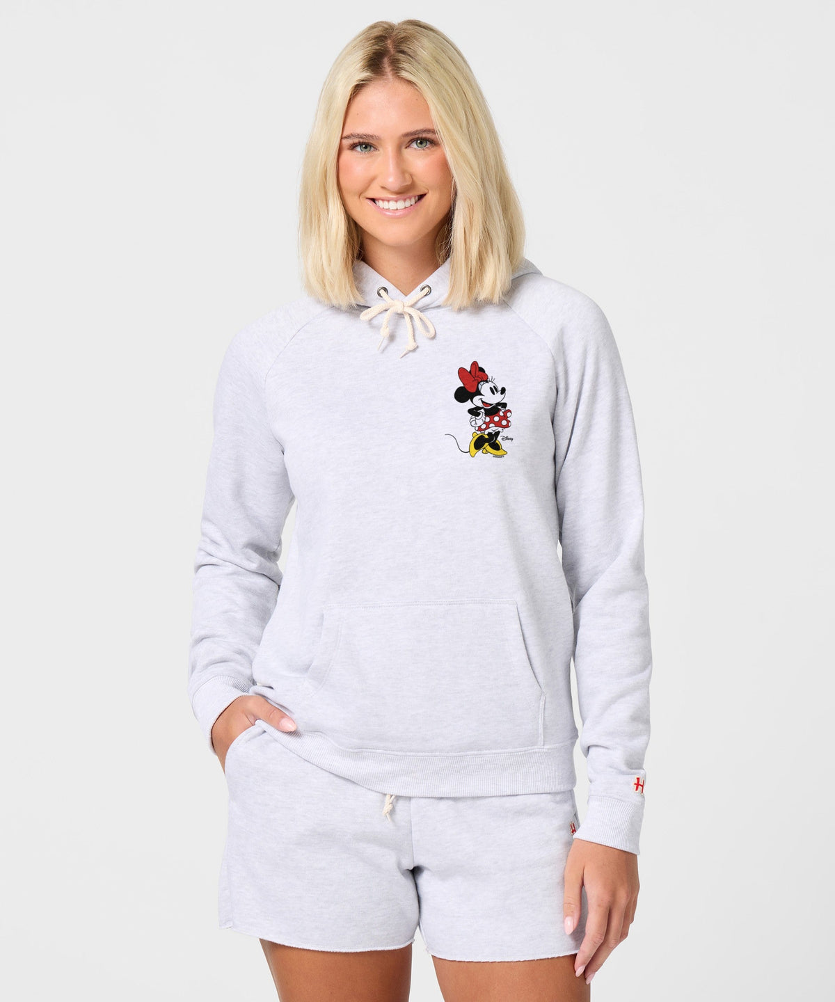 Women's Minnie Mouse Left Chest Hoodie
