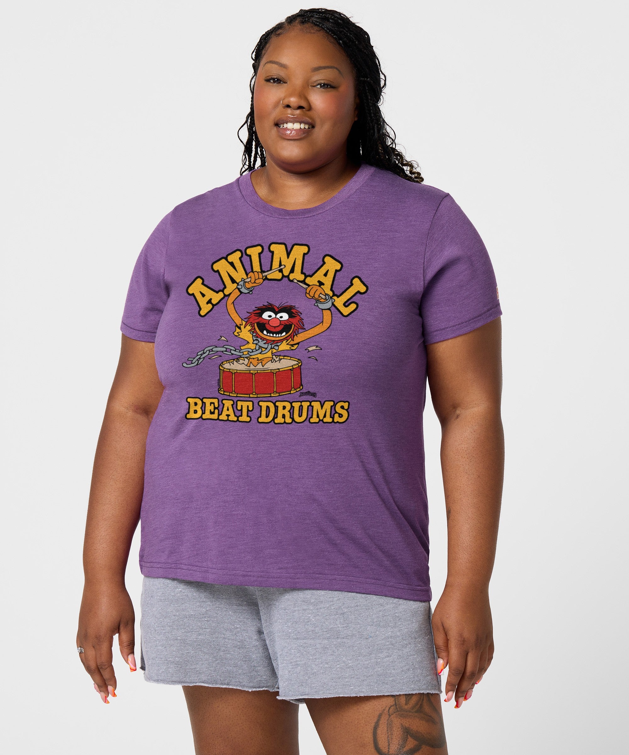 Women's Muppets Animal Beat Drums T Shirt