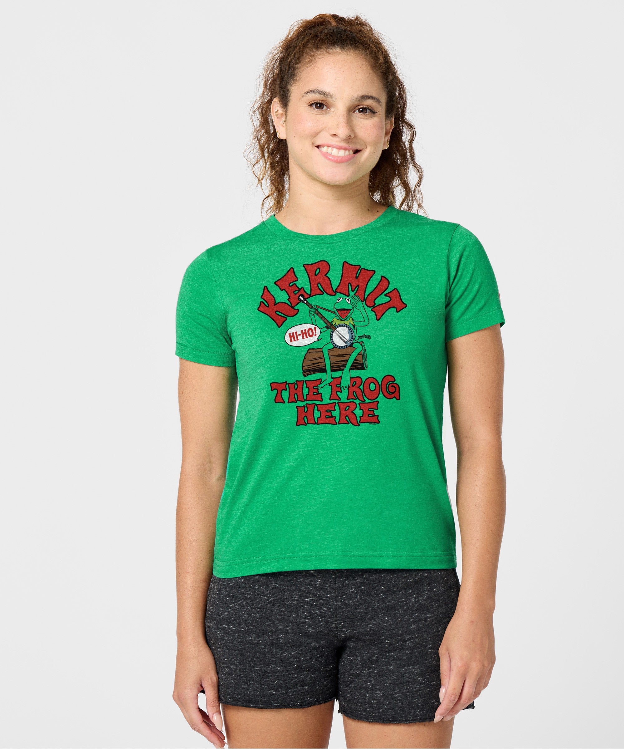 Women's Muppets Kermit The Frog Here T Shirt