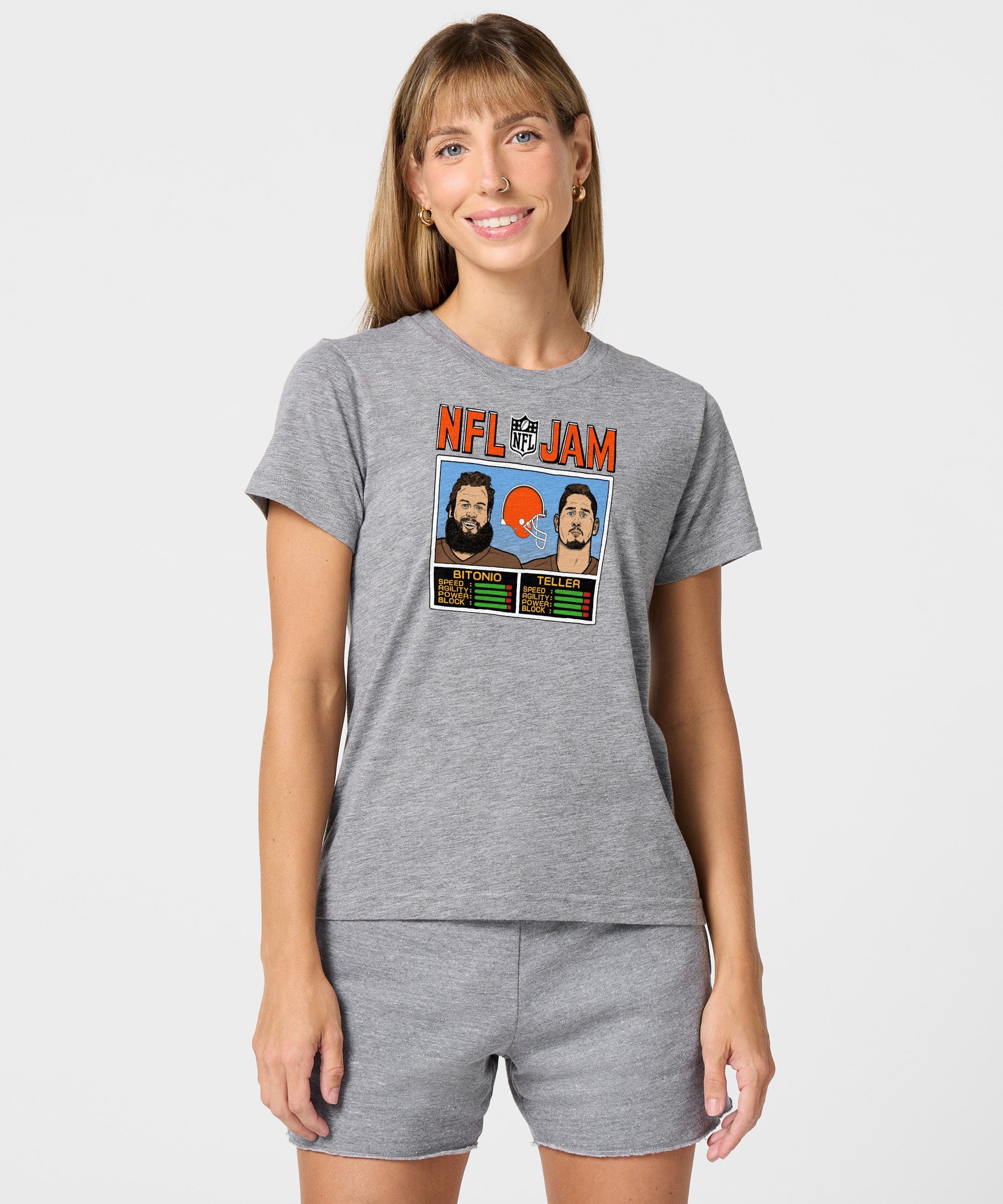 Women's Nfl Jam Browns Bitonio And Teller