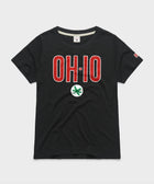 Women's Oh Io Buckeye Leaf
