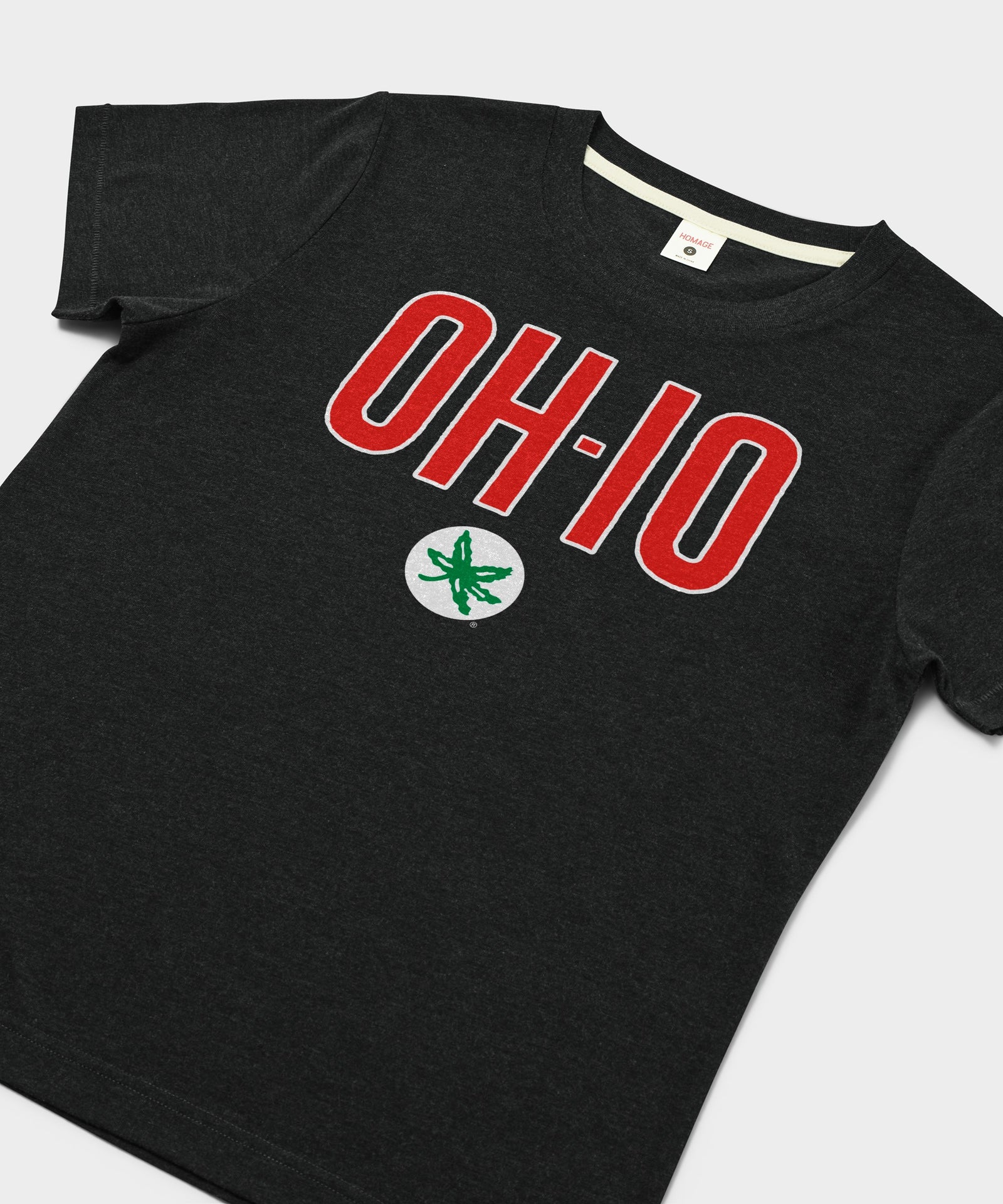 Women's Oh Io Buckeye Leaf