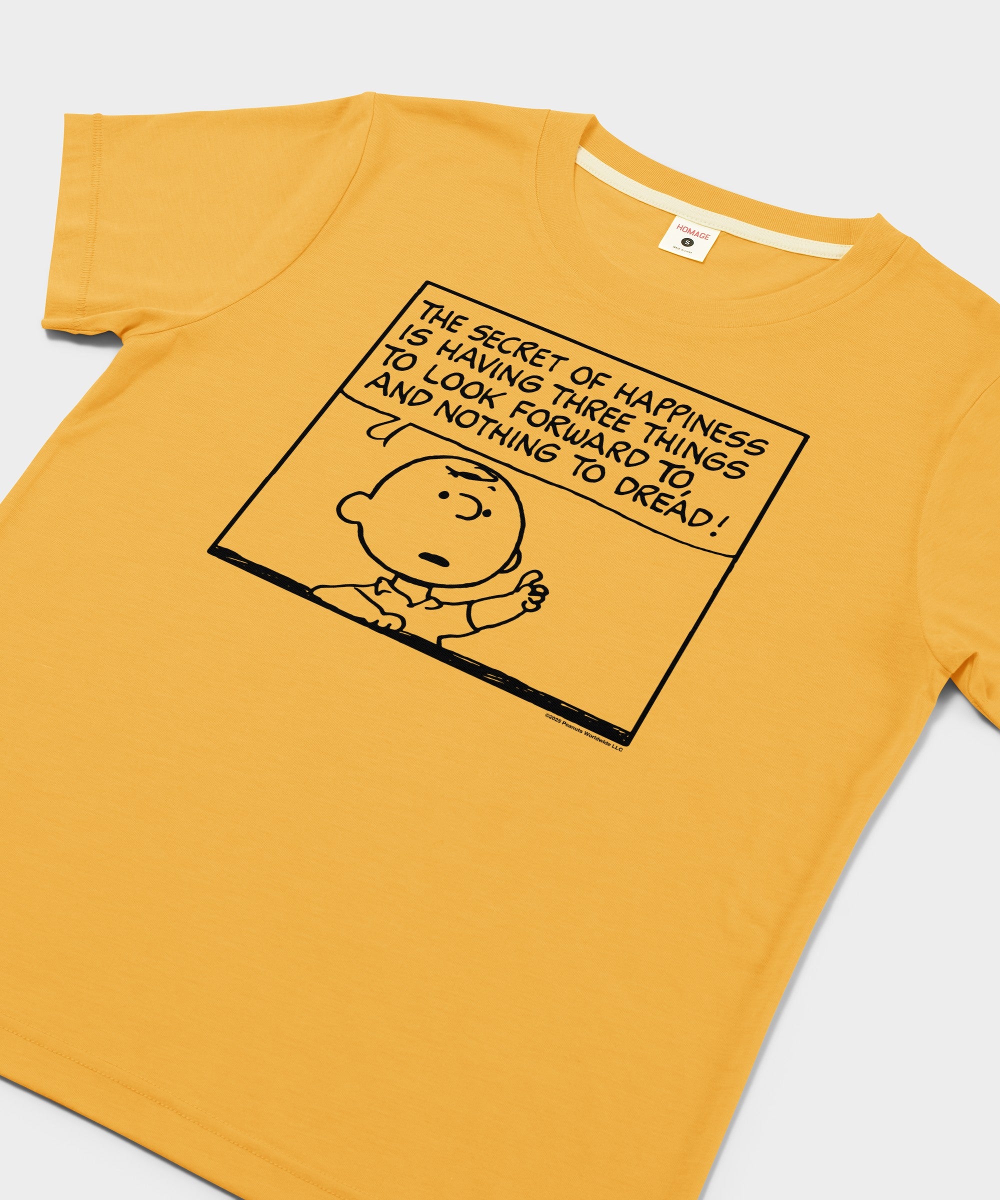 Women's Peanuts Charlie Brown Secret Of Happiness
